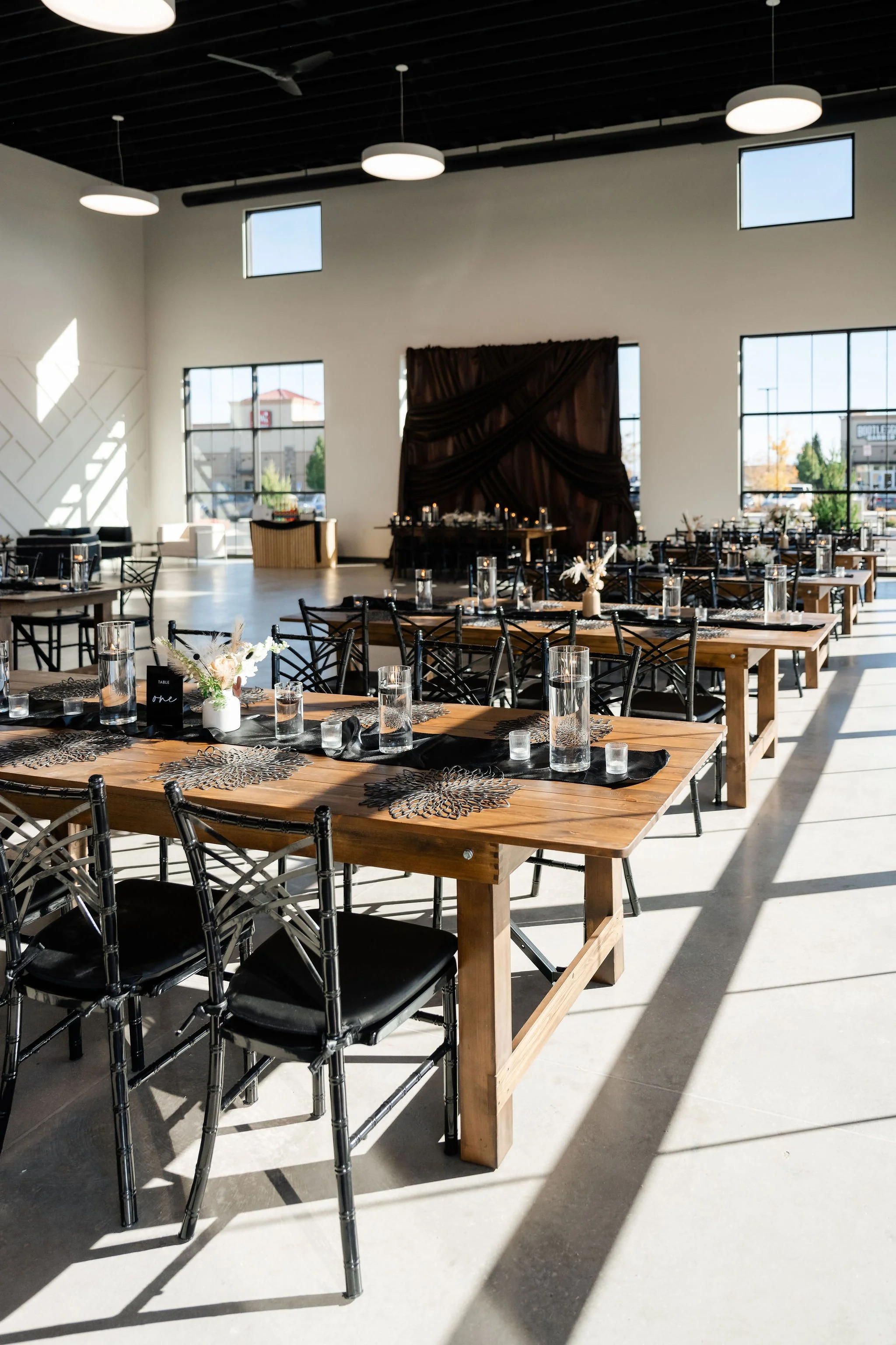 Another side view of our Enchanted Hall setup for a corporate event or wedding