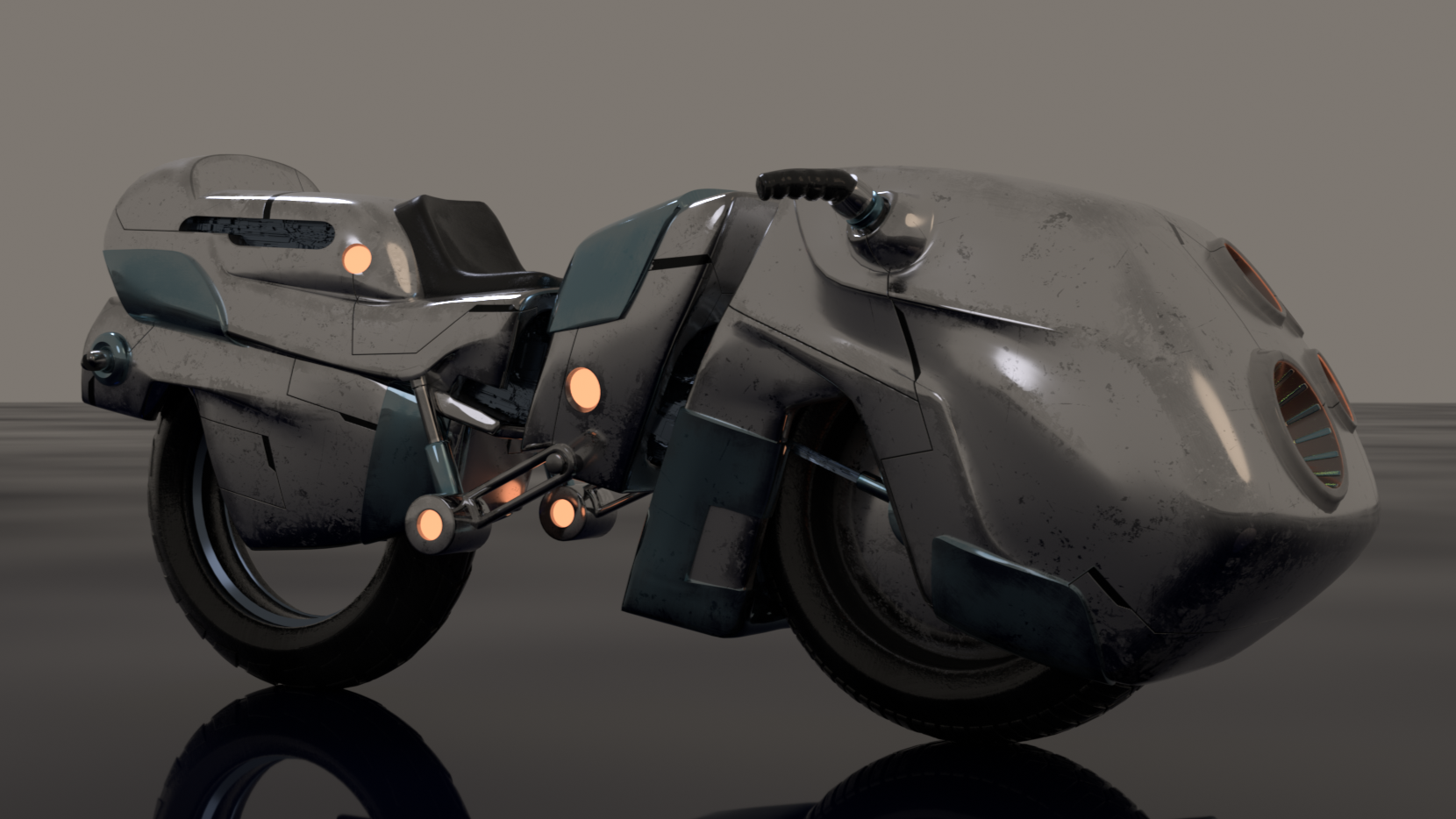 Futuristic Motorcycle