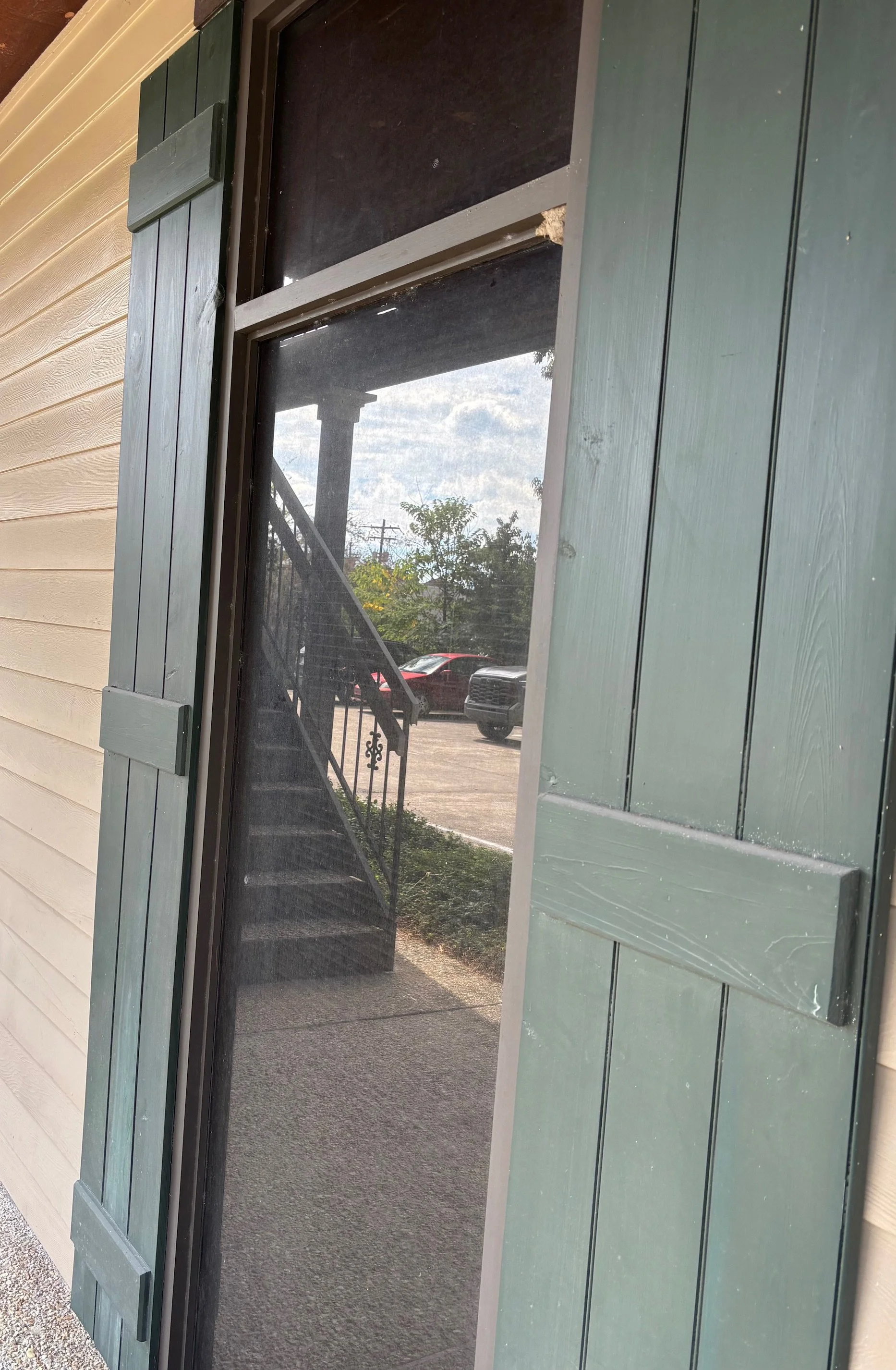 Before exterior cleaning