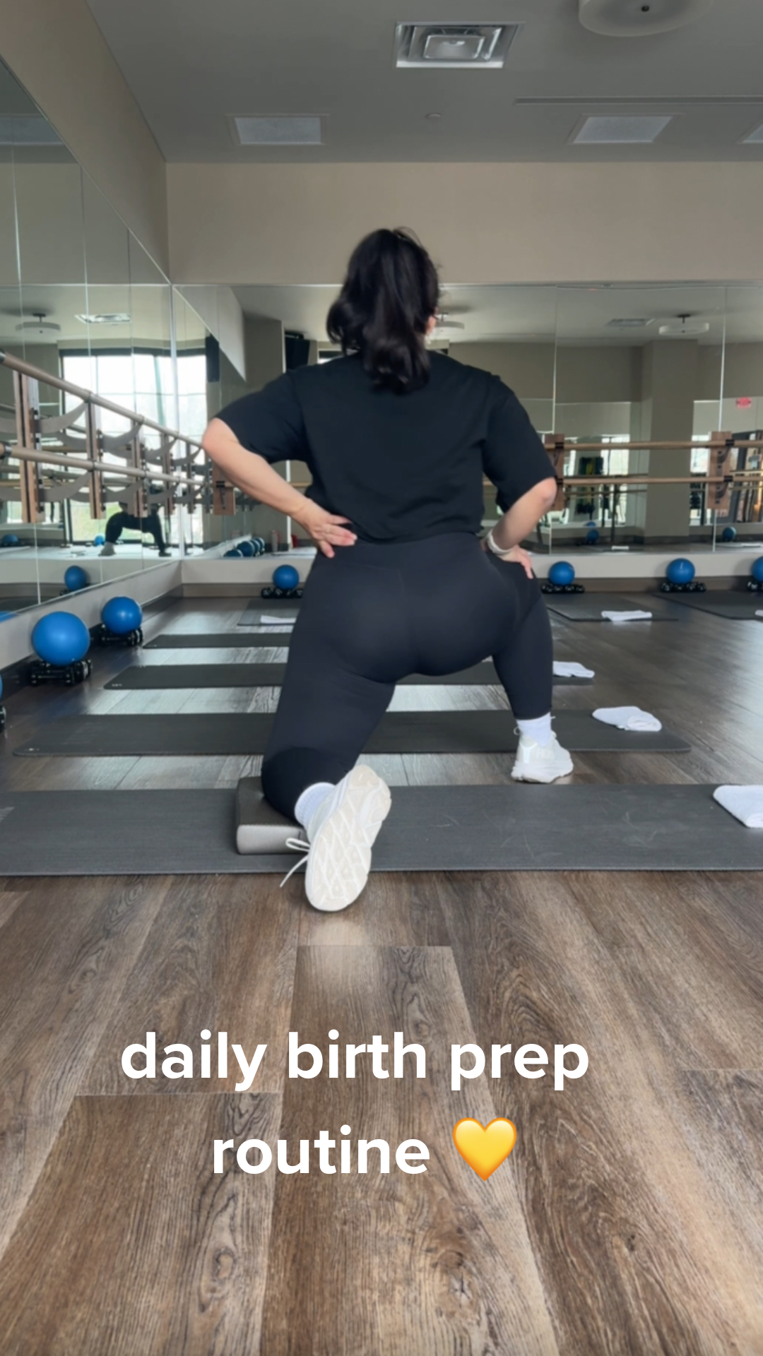 Daily birth prep routine