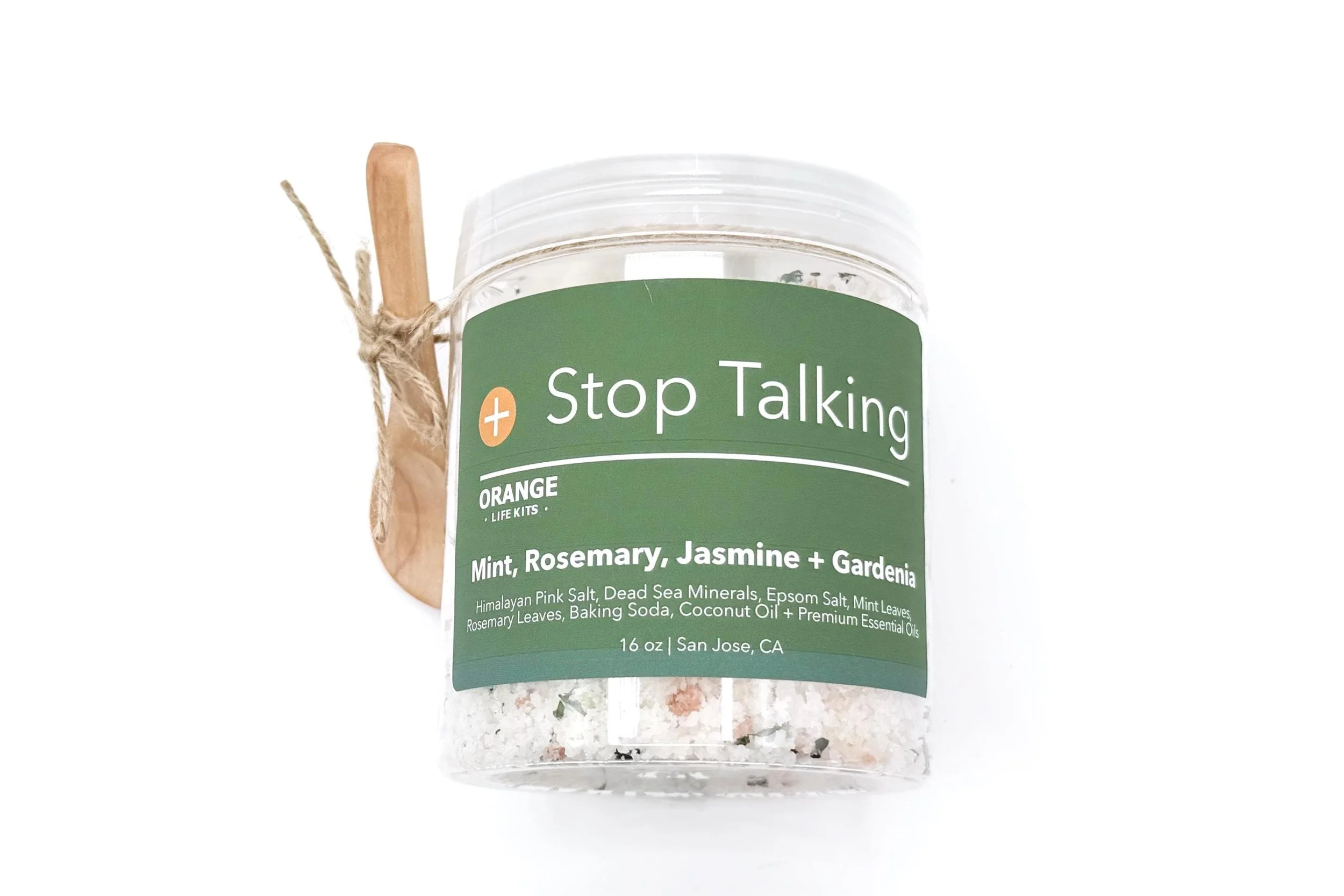 Stop Talking Bath Soak | Mint, Rosemary + Jasmine |  The Boundaries Collection | 16 oz