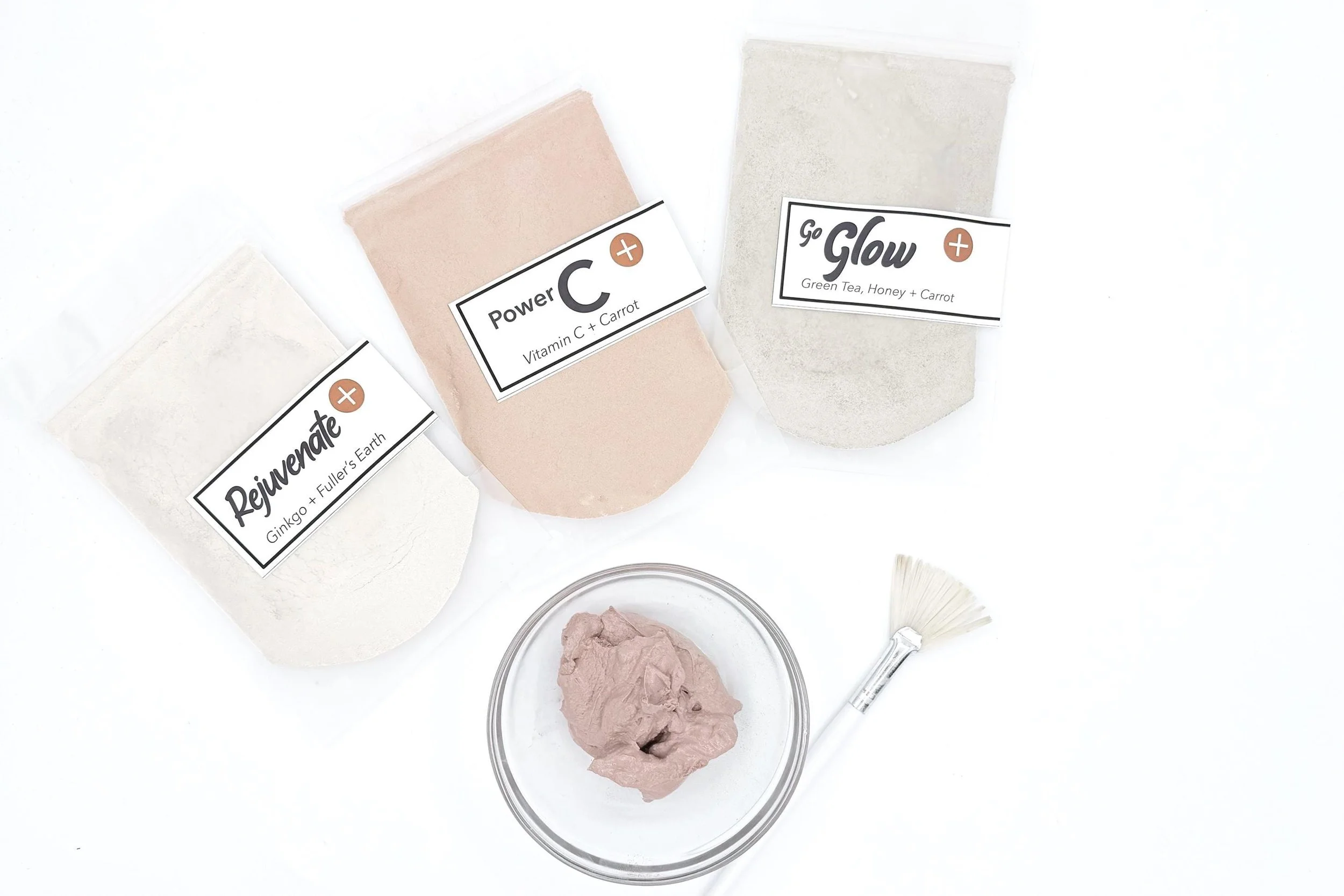 Glow Boosting Facial Mask Collection | Rejuvenate Mask, Power C Mask + Go Glow Mask