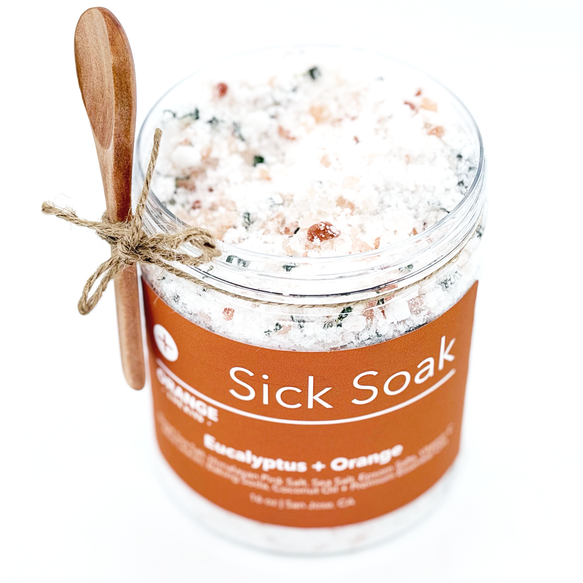 Sick Soak Bath Salts | Eucalyptus + Orange | The 'S' Collection |  16 oz