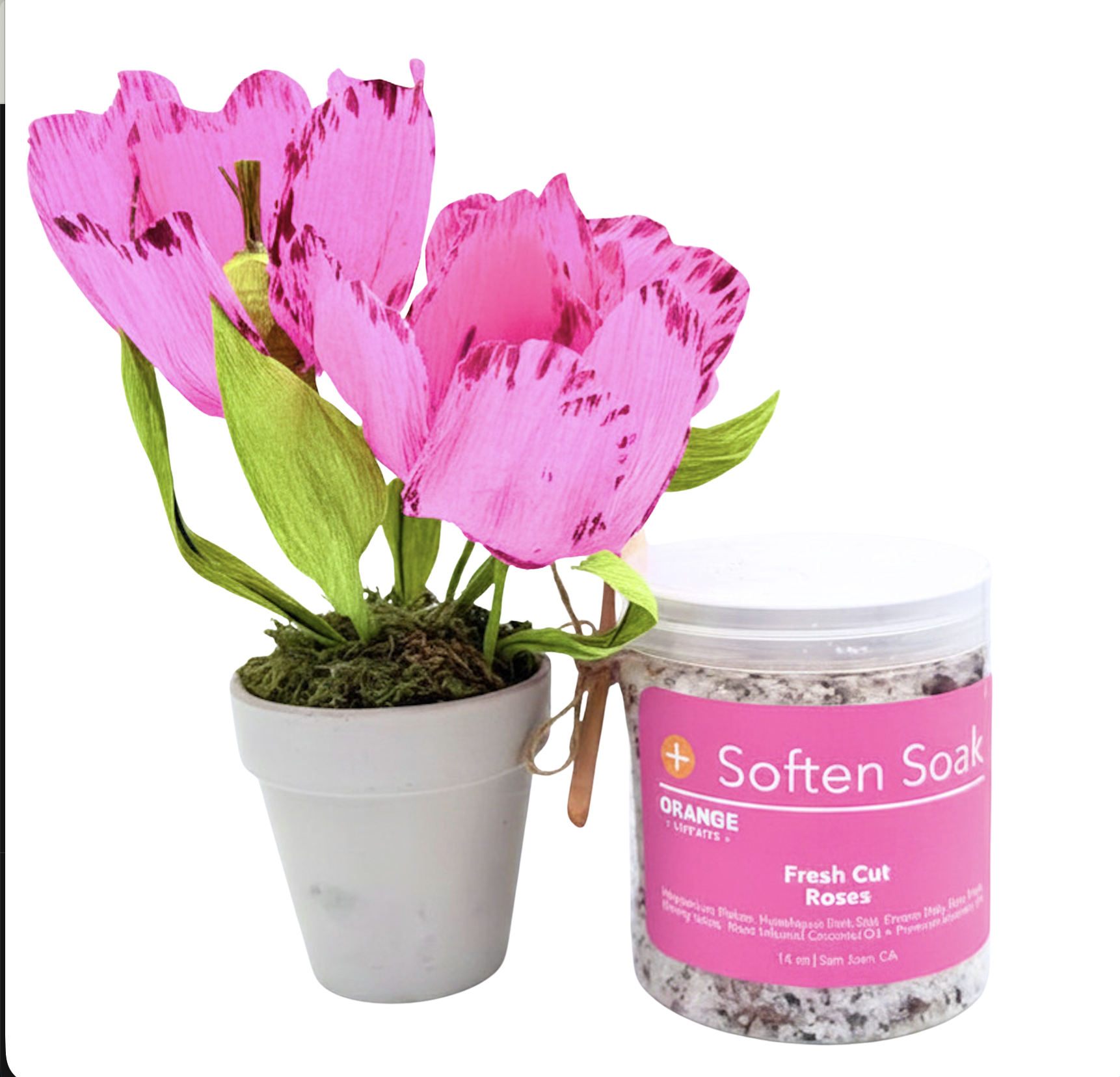A Little Thank You | Crepe Paper Tulips + Bath Salts