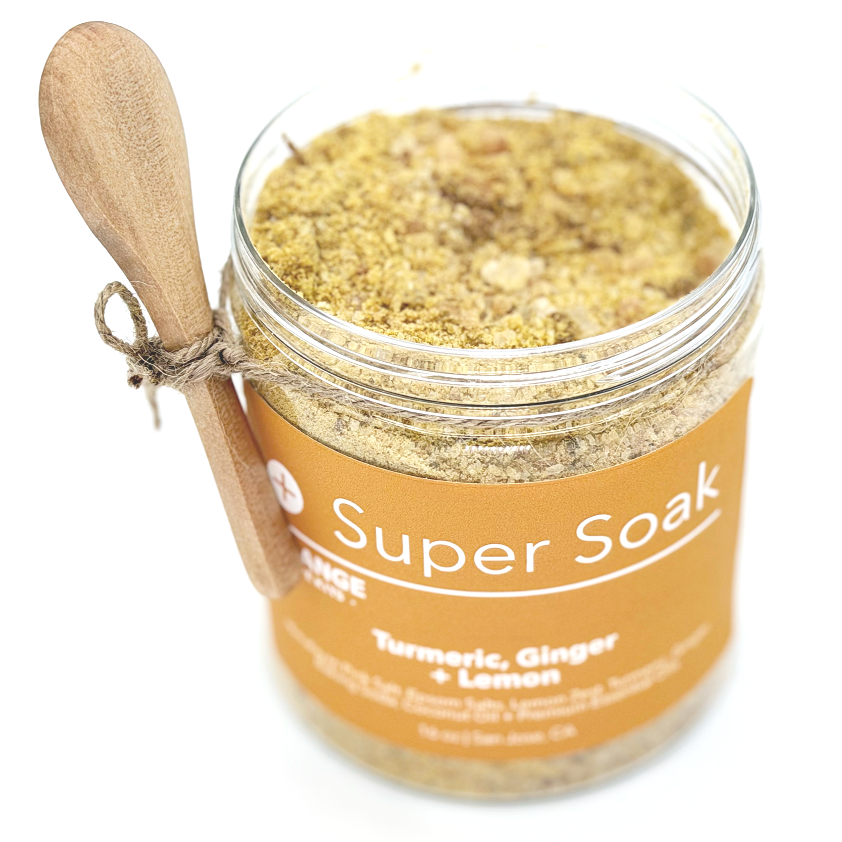 Super Soak Bath Salts  | Turmeric, Ginger + Lemon | The 'S' Collection | 16 oz