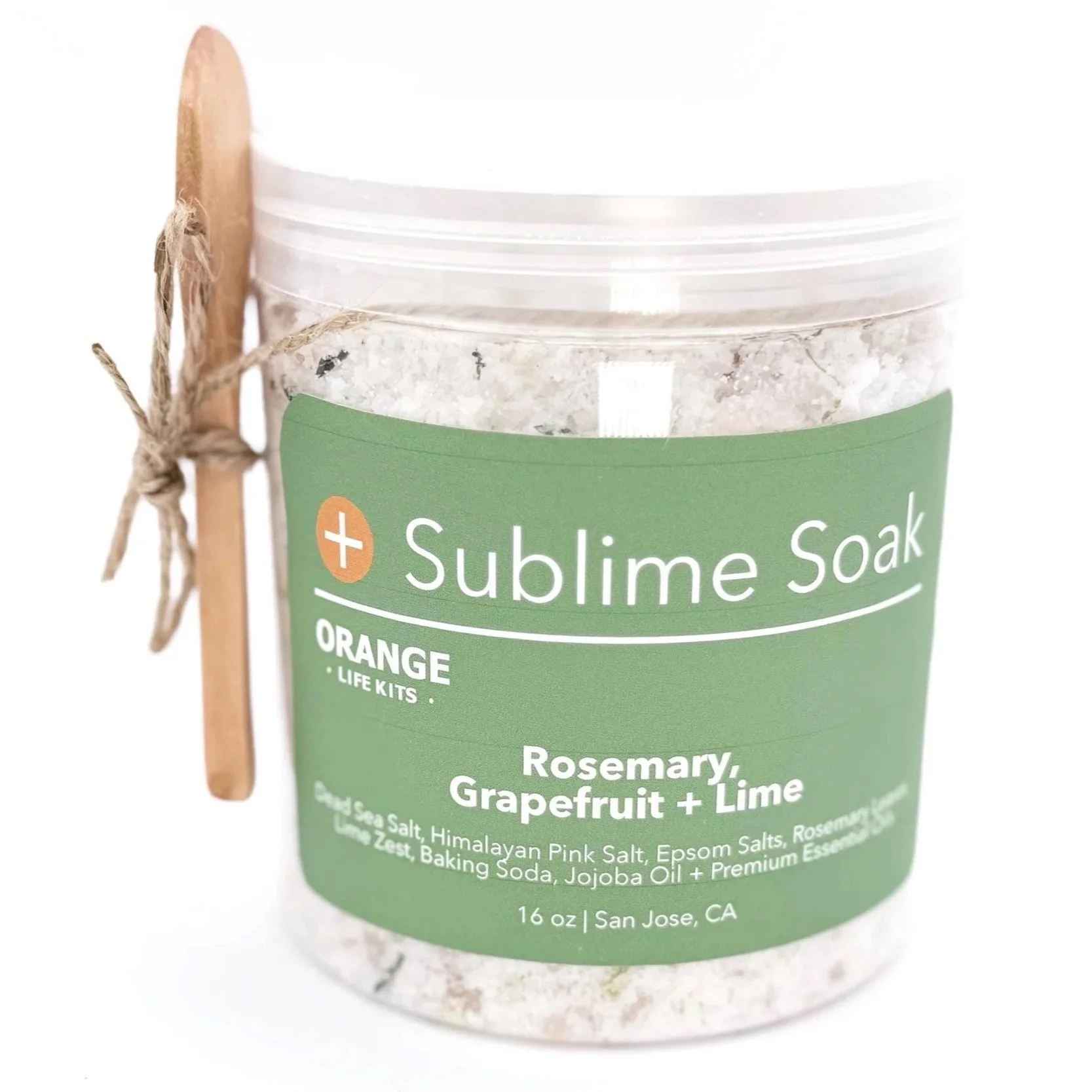 Sublime Soak Bath Soak | Rosemary, Grapefruit + Lime | The 'S' Collection | 16 oz