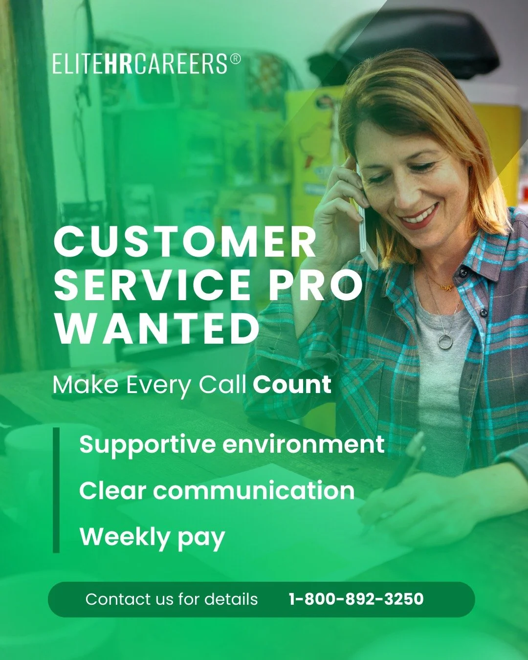 📞 People person? Problem-solver?
We&rsquo;re hiring a Customer Service Superstar who knows how to listen, connect, and keep things moving smoothly.

If helping others is your specialty, this role has your name on it.

📩 Apply now through our career