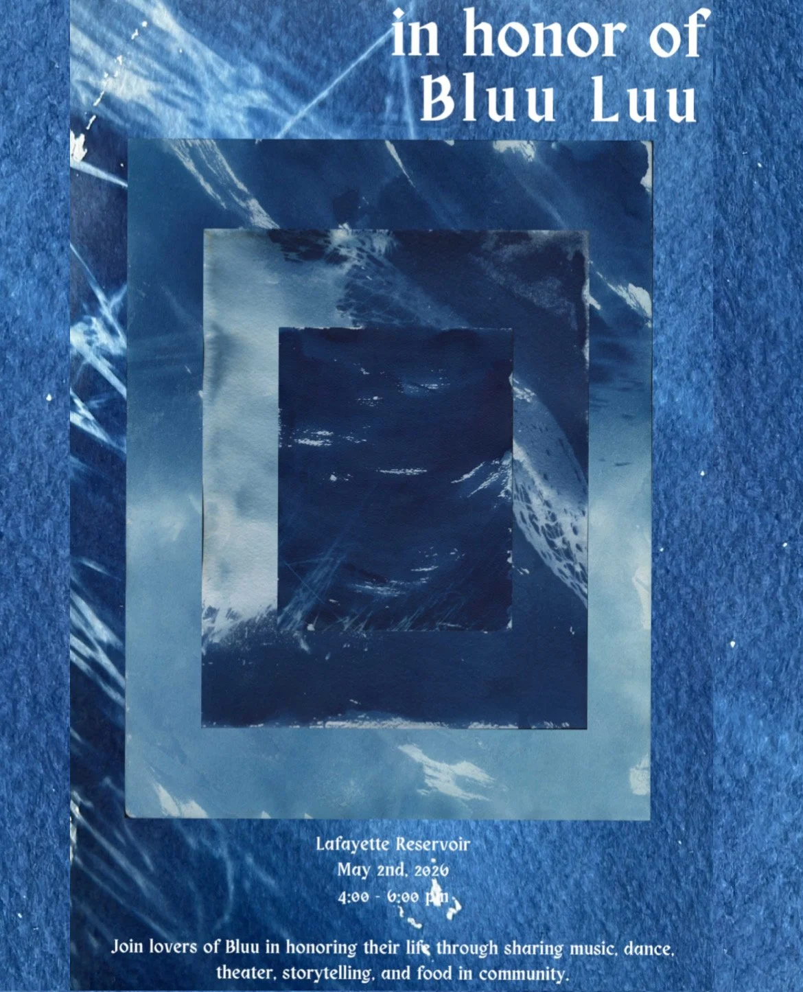 in honor of Bluu Luu