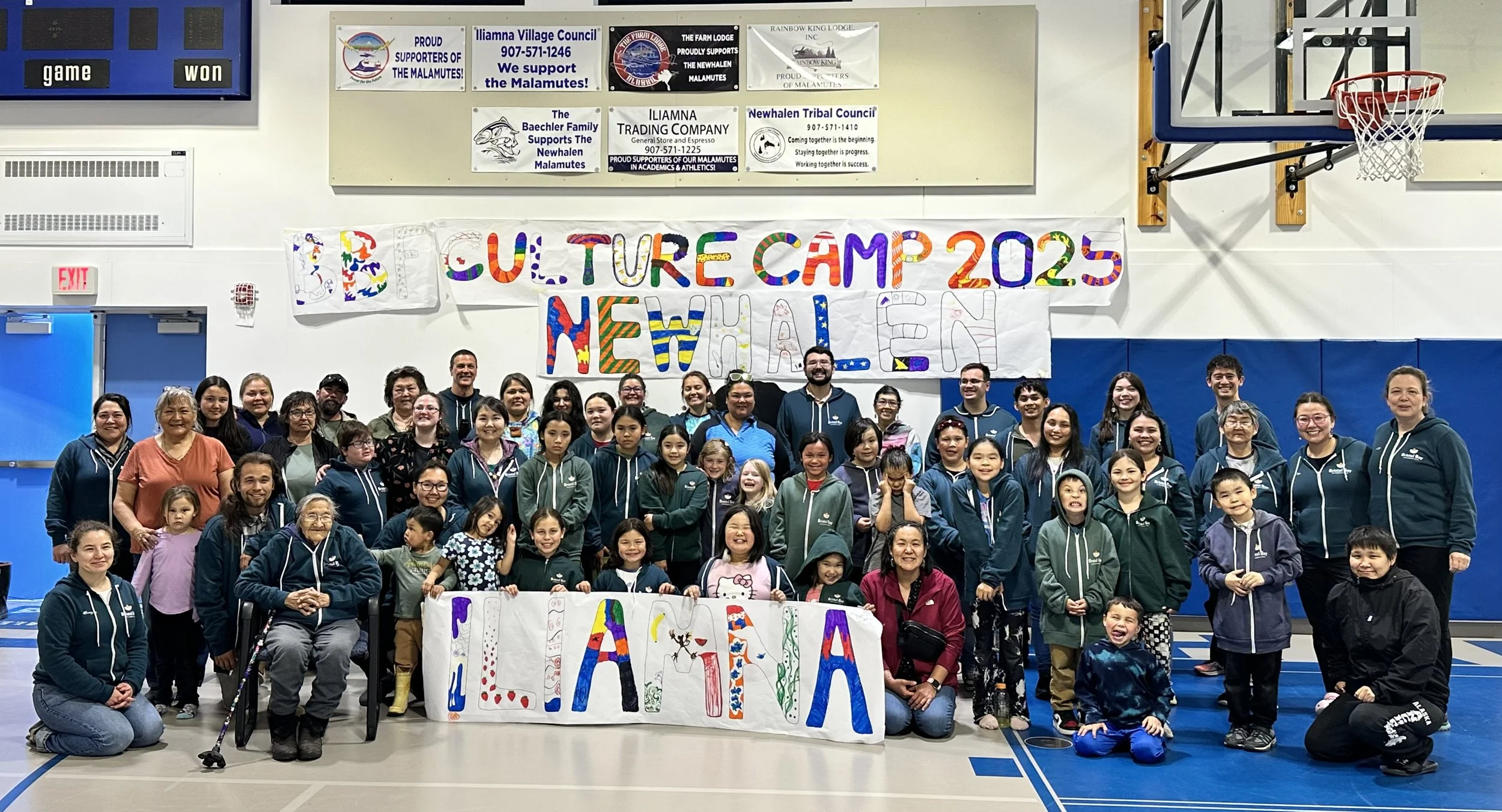 Campers and Staff at Iliamna Newhalen Culture Camp