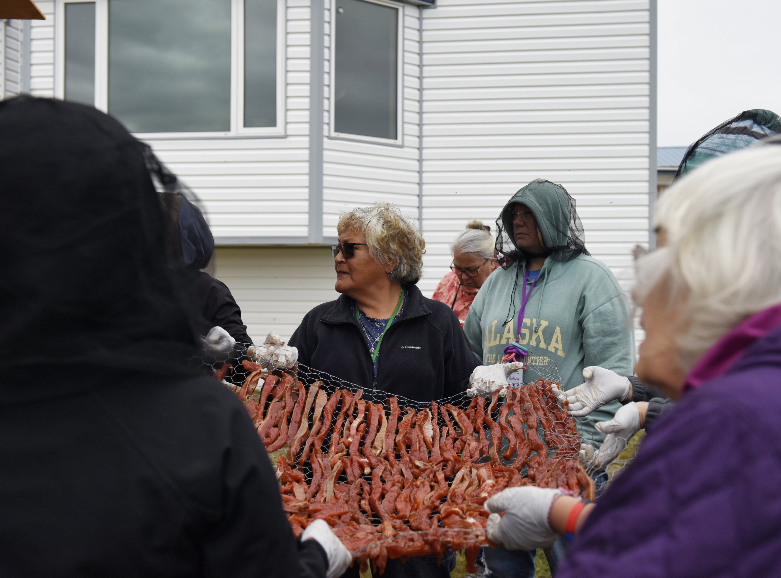 Marlene Nielsen and Campers with Fish