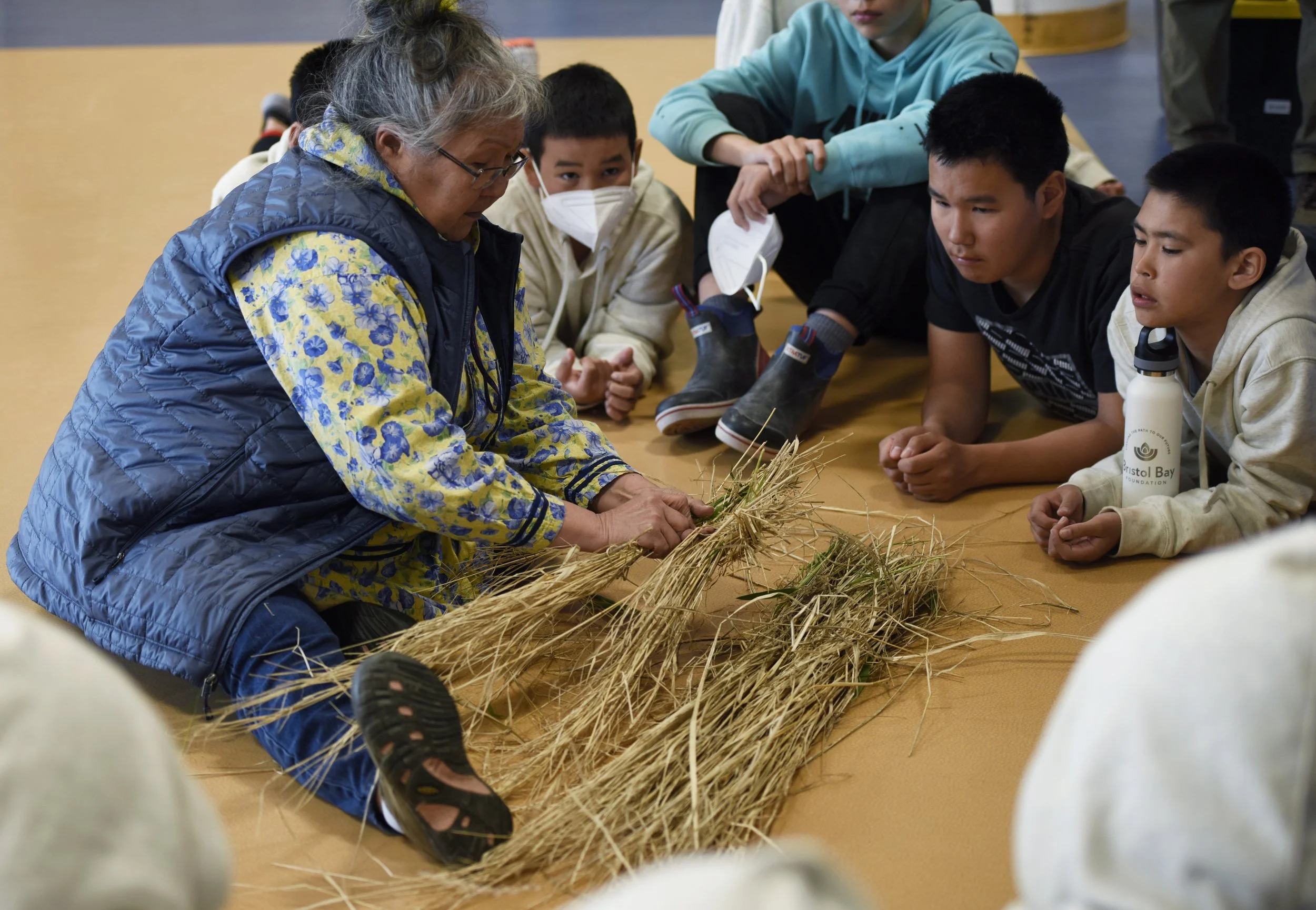 Elders and Youth at Togiak Culture Camp