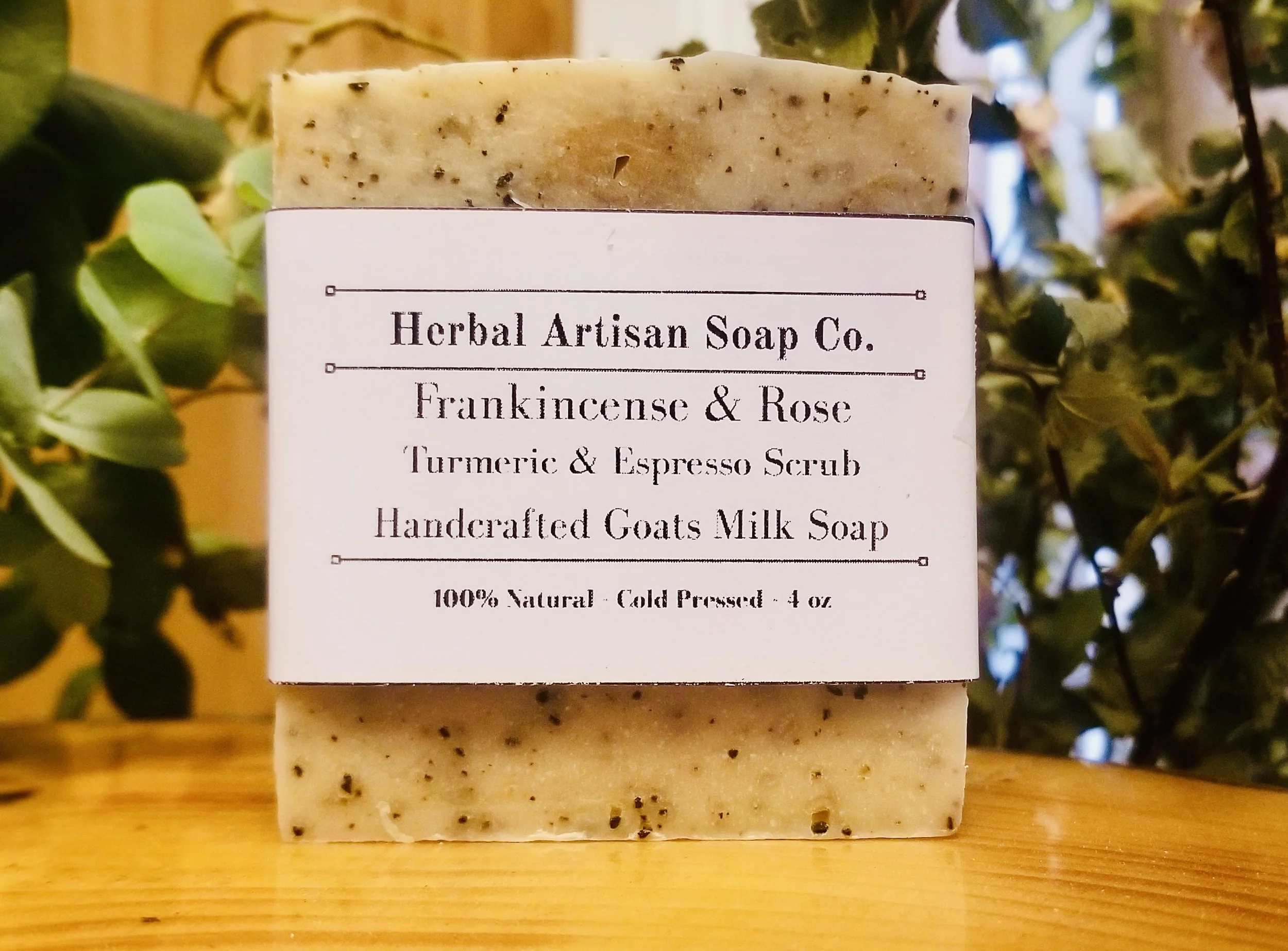 Frankincense, Rose, Turmeric & Espresso Scrub