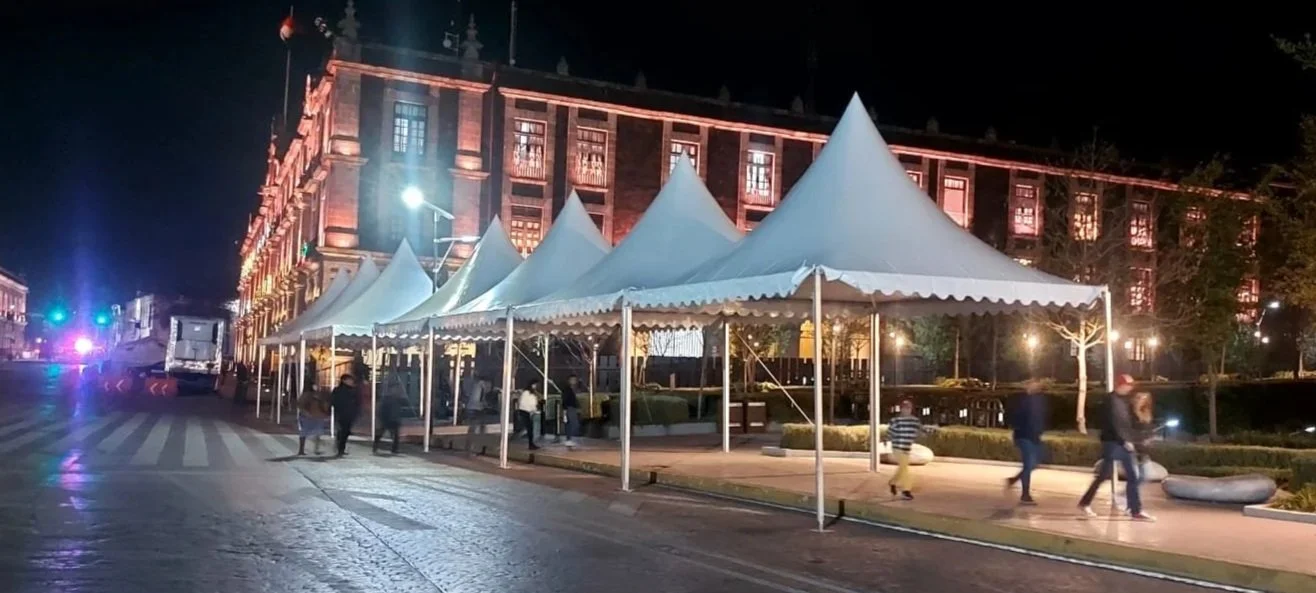 Renta carpa tipo pagoda