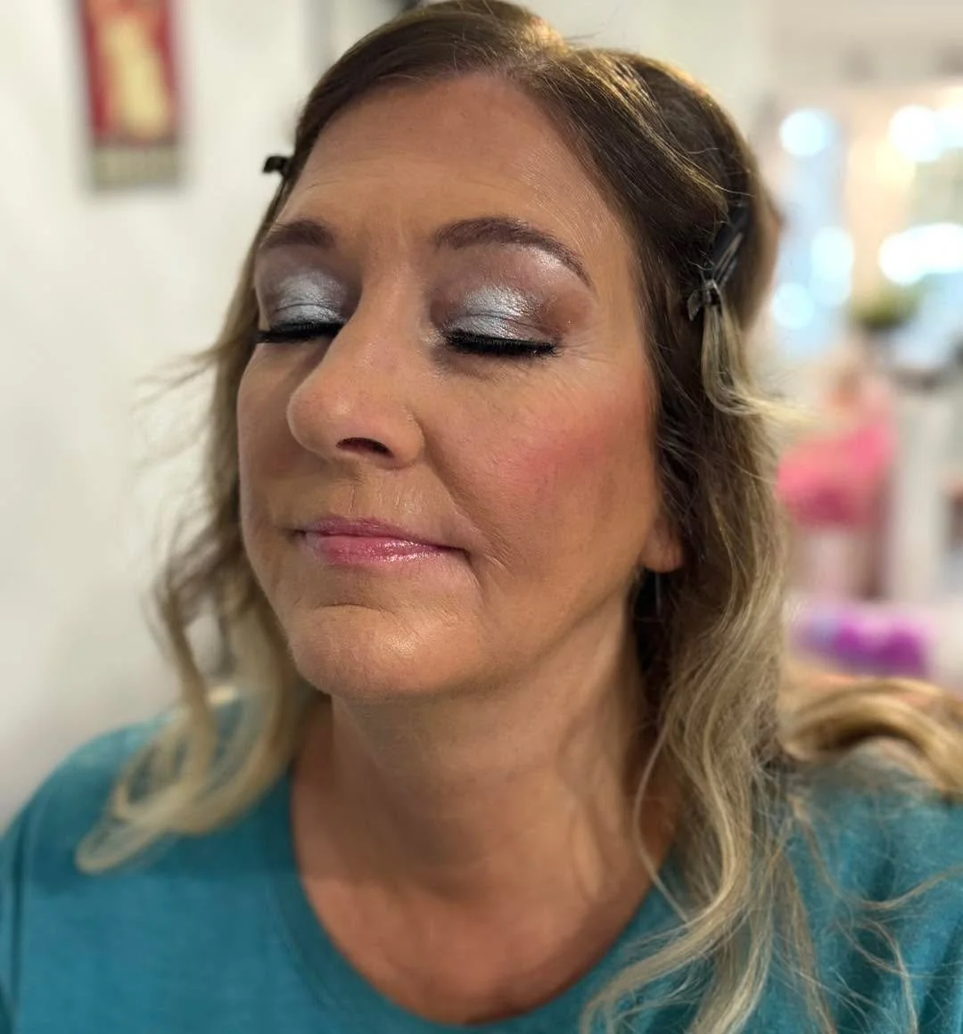 Full glam never goes out of style and this look proves it. A radiant complexion paired with a shimmering silver eye creates the perfect balance of elegance and drama. I love creating glam that enhances natural beauty while still giving that special o