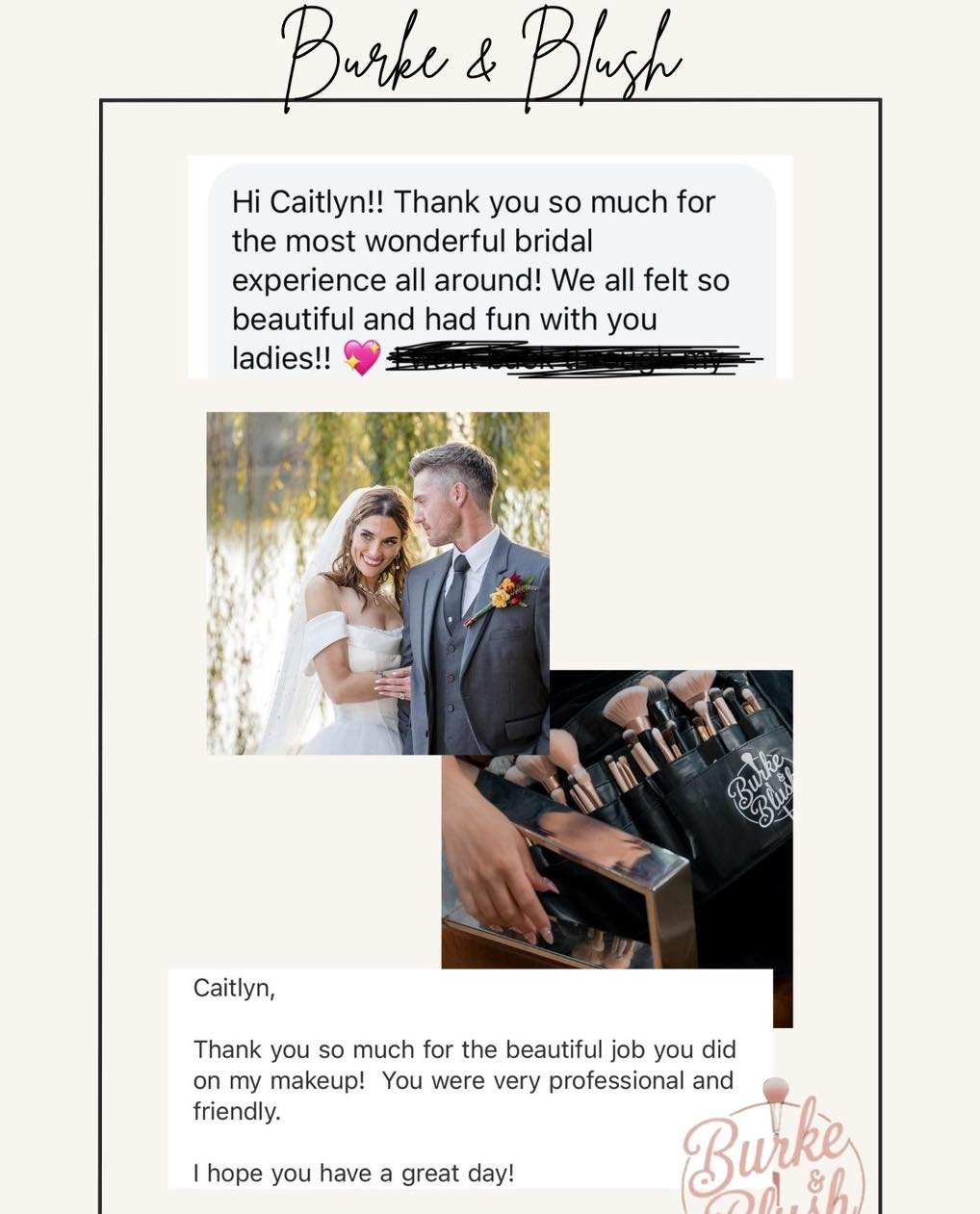 Grateful doesn&rsquo;t even begin to cover it 🤍

Messages like these are the reason I love what I do. Knowing my clients felt beautiful, cared for, and truly enjoyed their experience means everything to me. From everyday glam to the biggest moments 