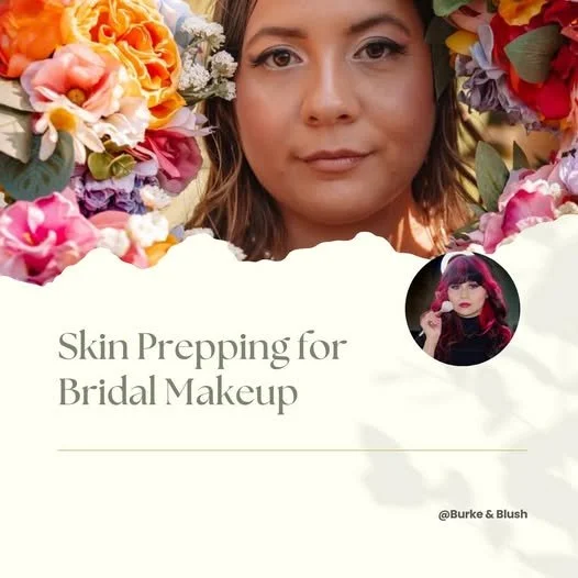 Skin prepping for bridal makeup