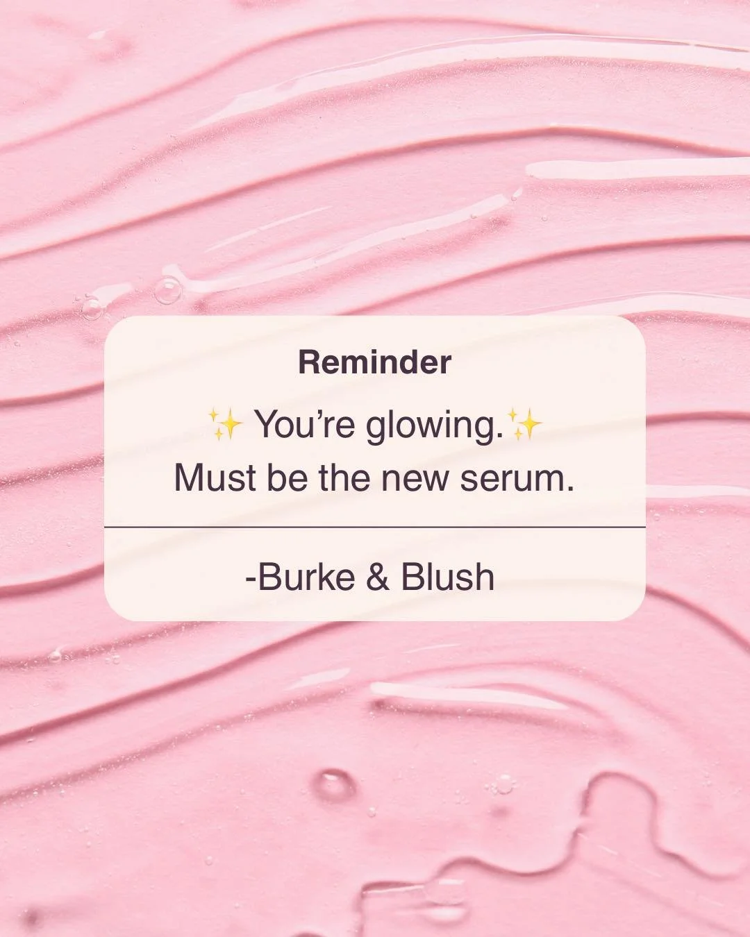 Don’t skip serum!