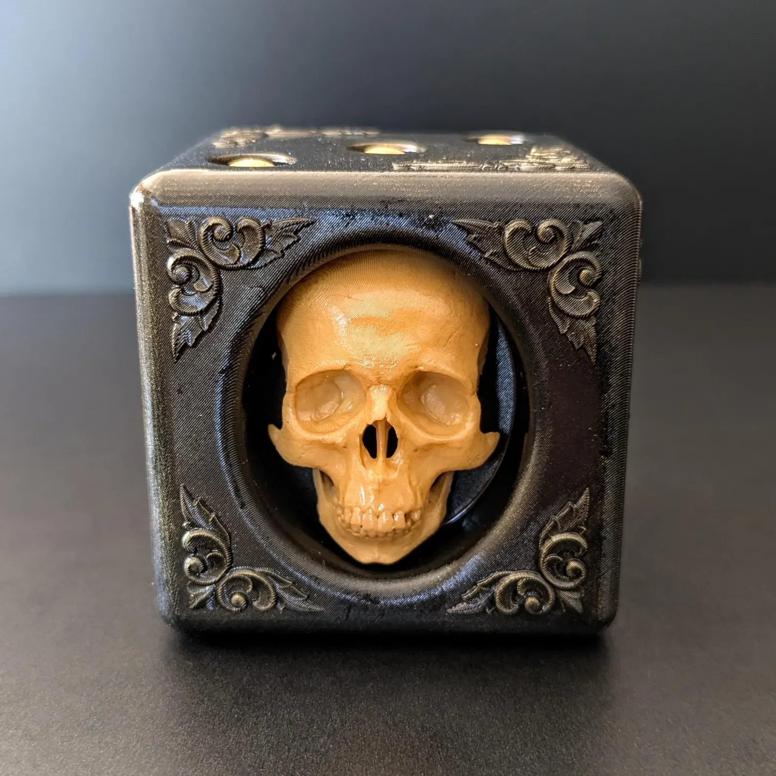 Skull Dice: Exclusive Resin Design, 2"x2"x2"
