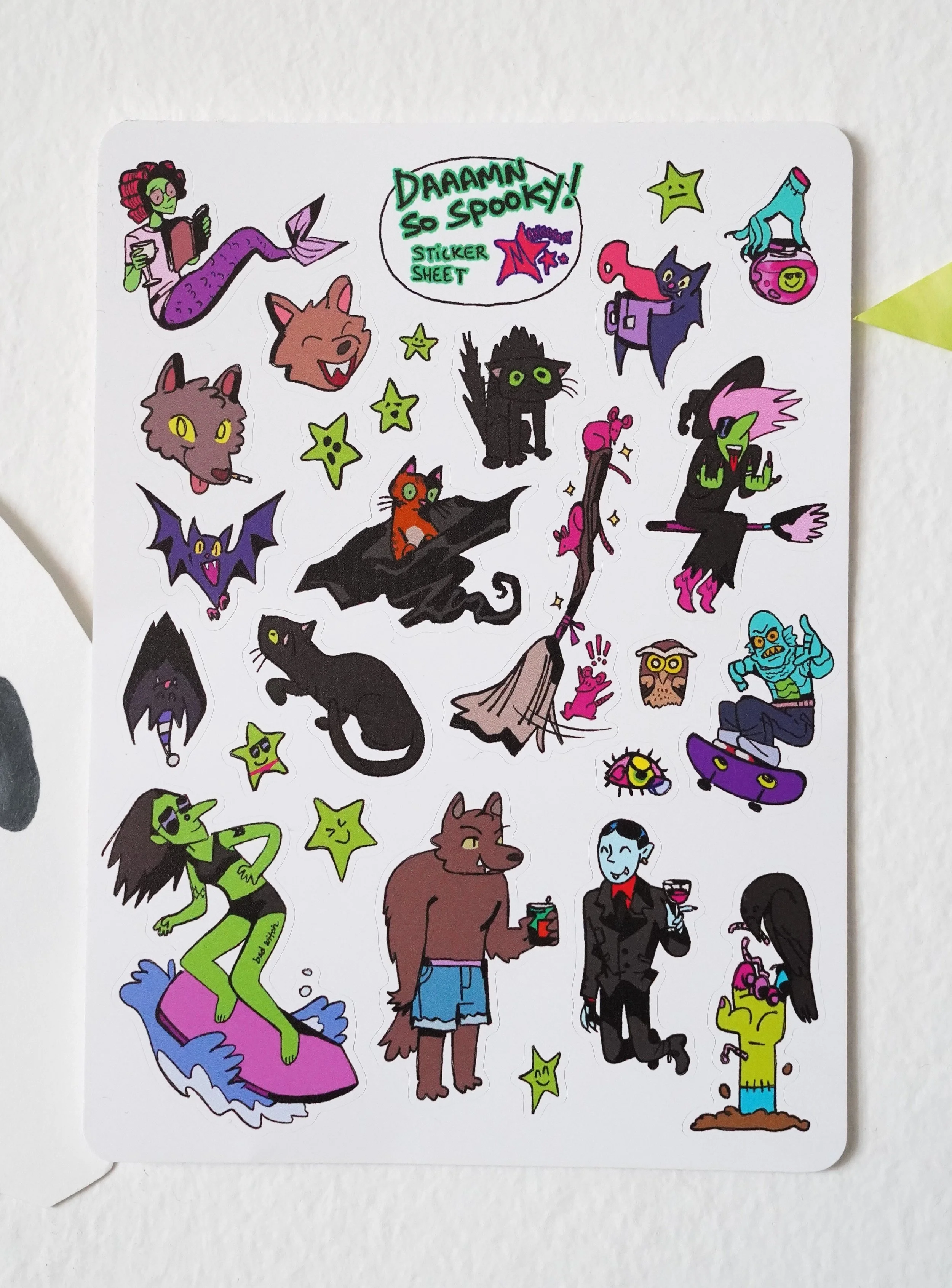 Daaamn So Spooky! Sticker Sheet