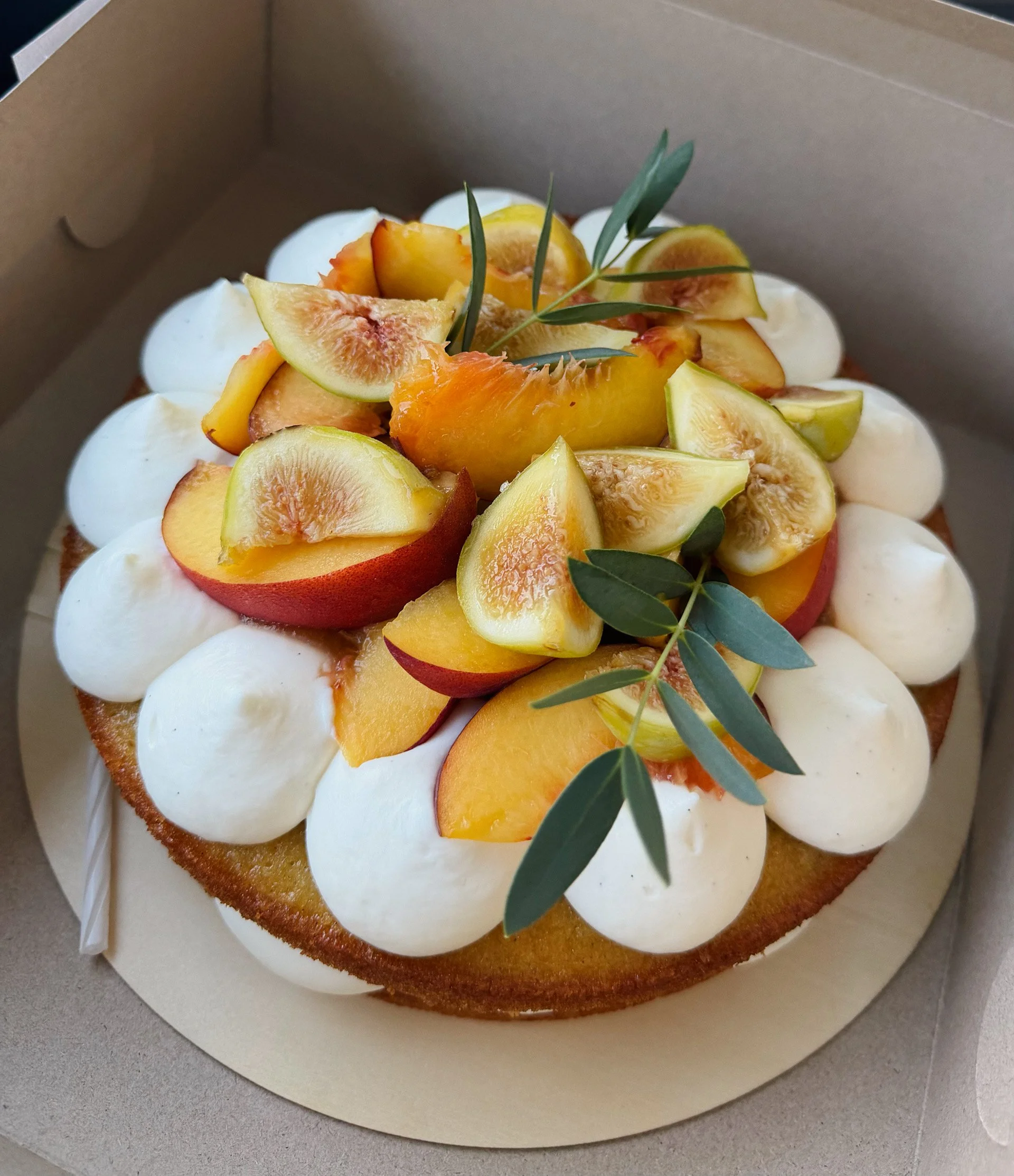 End of Summer Peach & Fig Cake