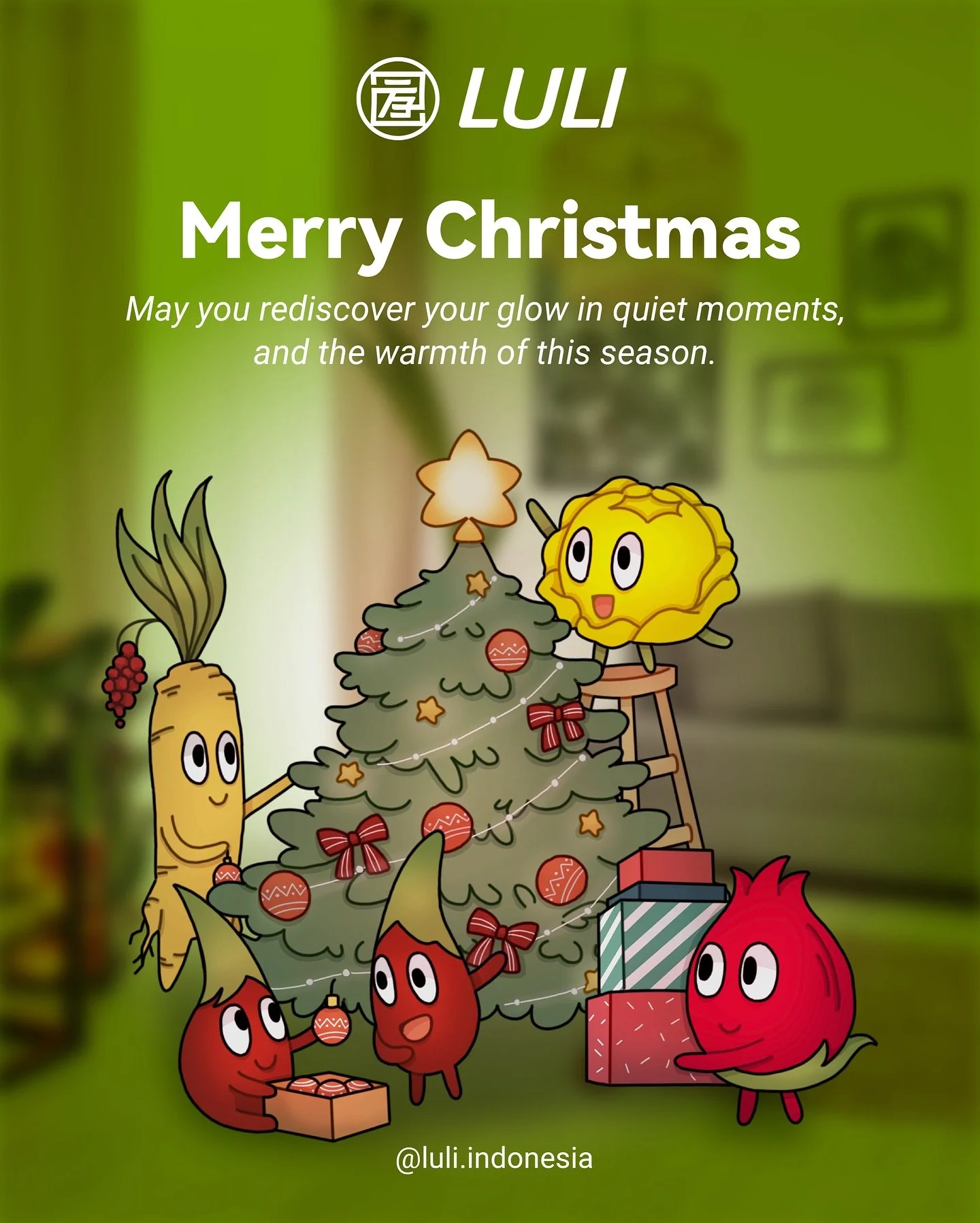 Merry Christmas from Luli ✨

This season isn&rsquo;t about being loud.
It&rsquo;s about slowing down, finding warmth in small moments, and letting your glow come back, quietly, naturally.

May this Christmas bring you calm, comfort, and gentle joy, r