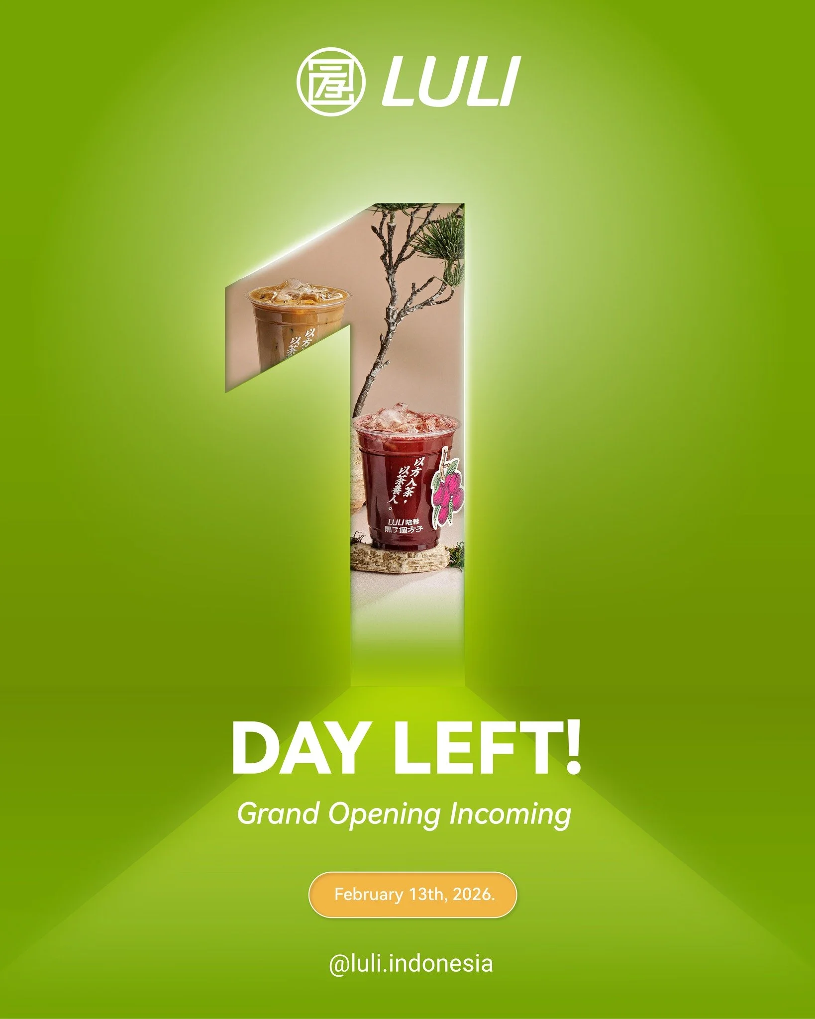 luli.indonesia 1 day to go.

Tomorrow, it&rsquo;s officially happening.

The doors open. The energy shifts.

February 13, 2026. See you from the very start.

@luli.indonesia

#LuliIndonesia #GrandOpening #Comingsoon
#Centralpark