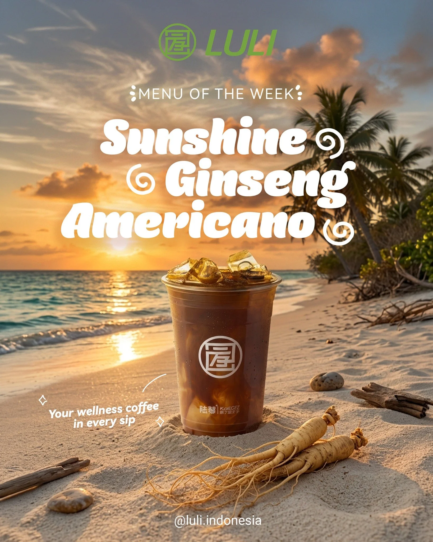 Menu of The Week &ldquo;Sunshine Ginseng Americano&rdquo;☕

Order now and let our wellness coffee power your day ⚡️
#LULIIndonesia #CafeIndonesia #MinumanSehat #NgopiYuk #TempatNongkrong