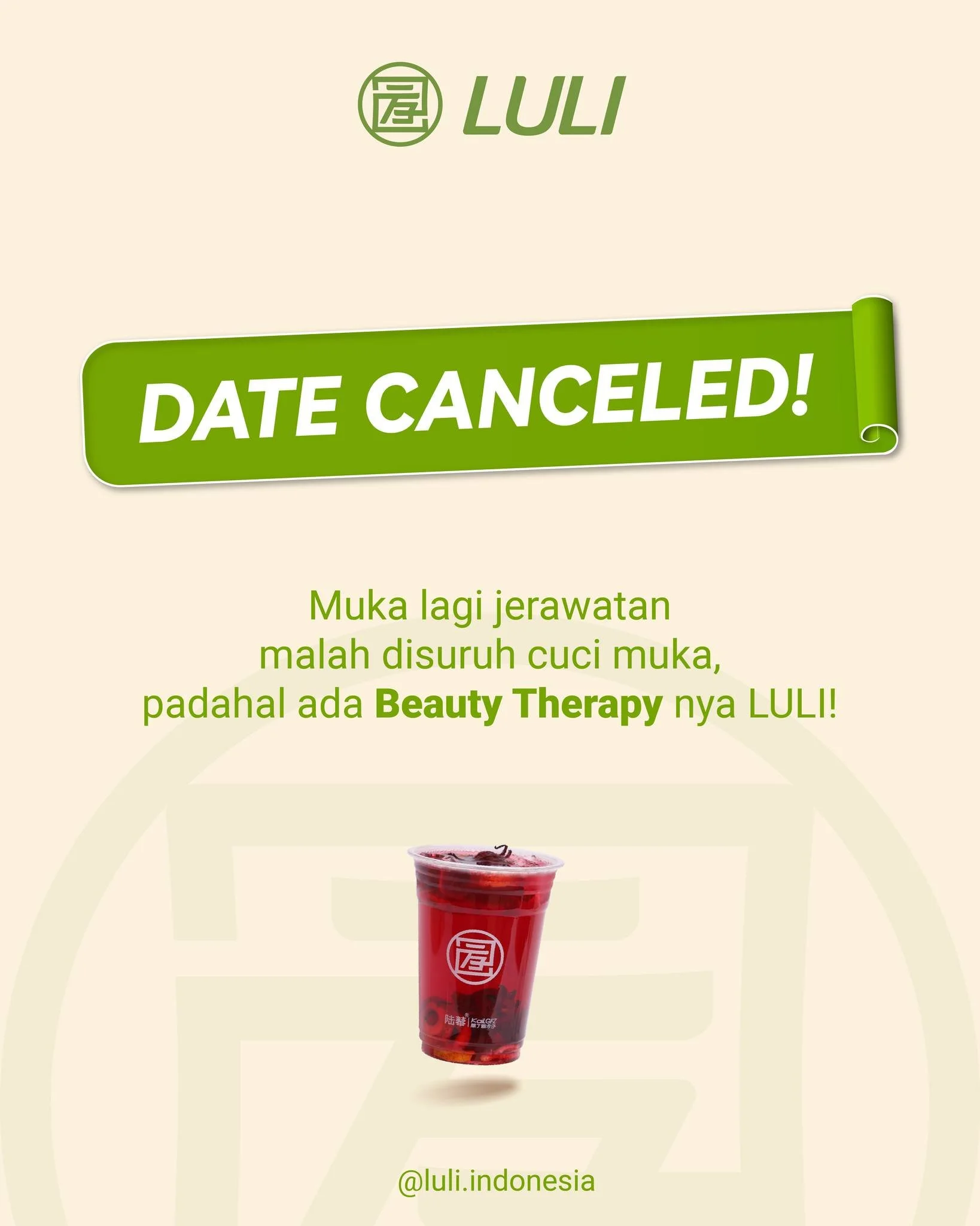 Jujur kesel sih, apalagi di situasi tengah hari bolong terus dia beli menu LULI cuma 1😡
Nah, kalo date canceled versi kamu apa nih? Spill di komen ya!👇
#LULIIndonesia #MinumanKekinian #WellnessDrink #SummerDrink #BeautyDrink