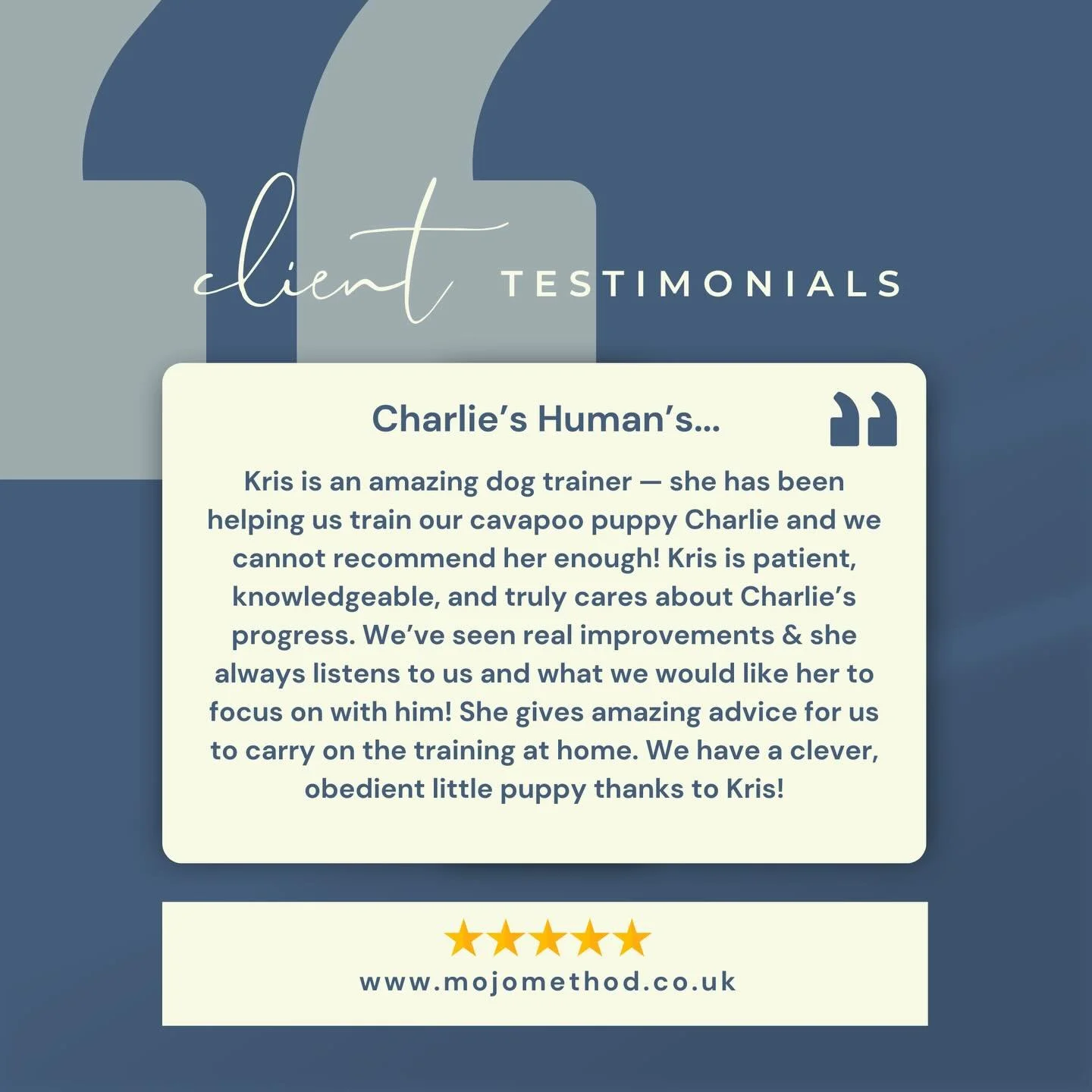 One of the biggest goals in my training work is empowering owners &mdash; not just training the dog in front of me ✨

Charlie&rsquo;s progress is a brilliant example of what happens when calm, consistent guidance continues at home between sessions 💛