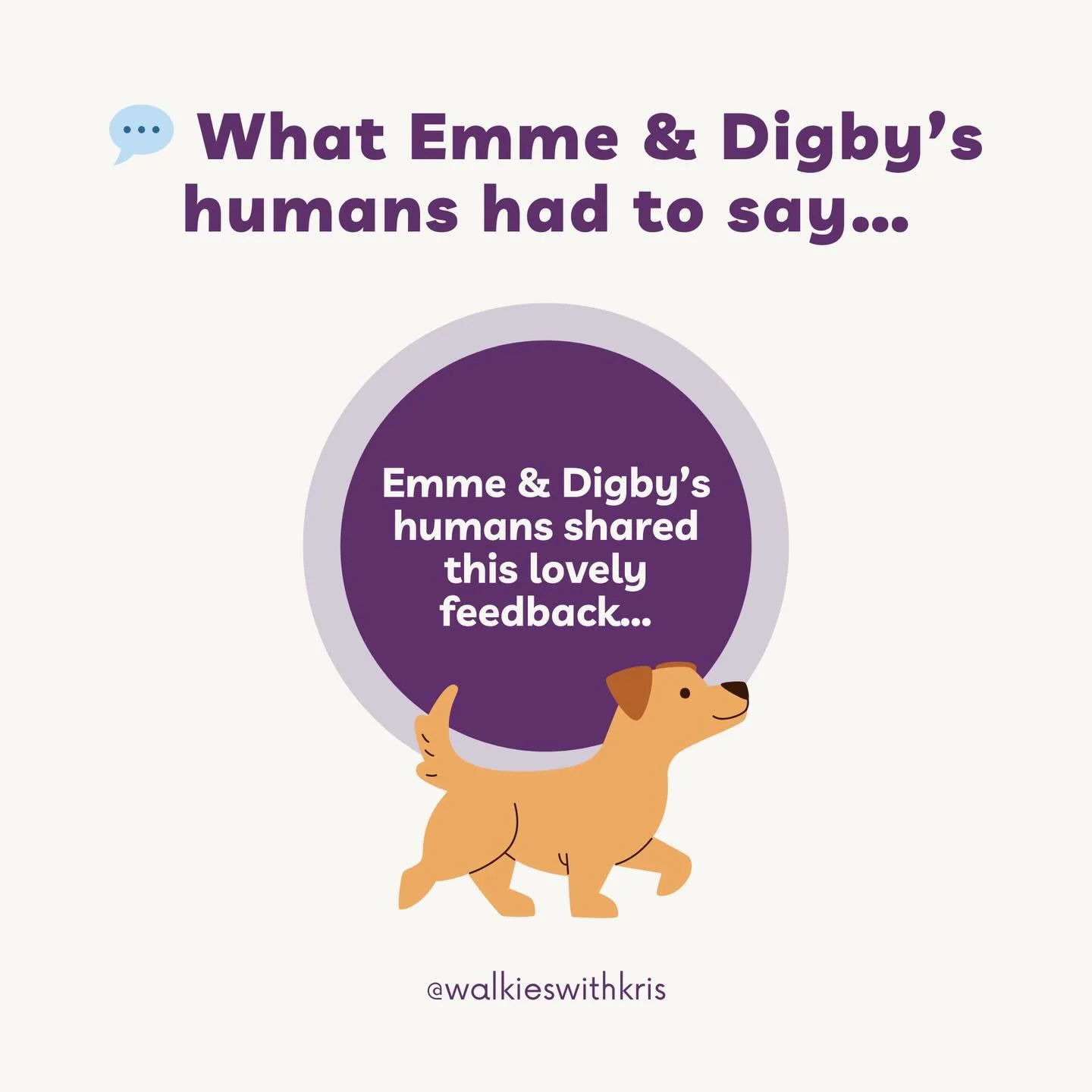 Reviews like this genuinely mean the world 🤍

Emme &amp; Digby&rsquo;s humans shared such kind words &mdash; and knowing the dogs look forward to their walks is the biggest compliment of all.

Calm, consistent, caring walks &mdash; always tailored t