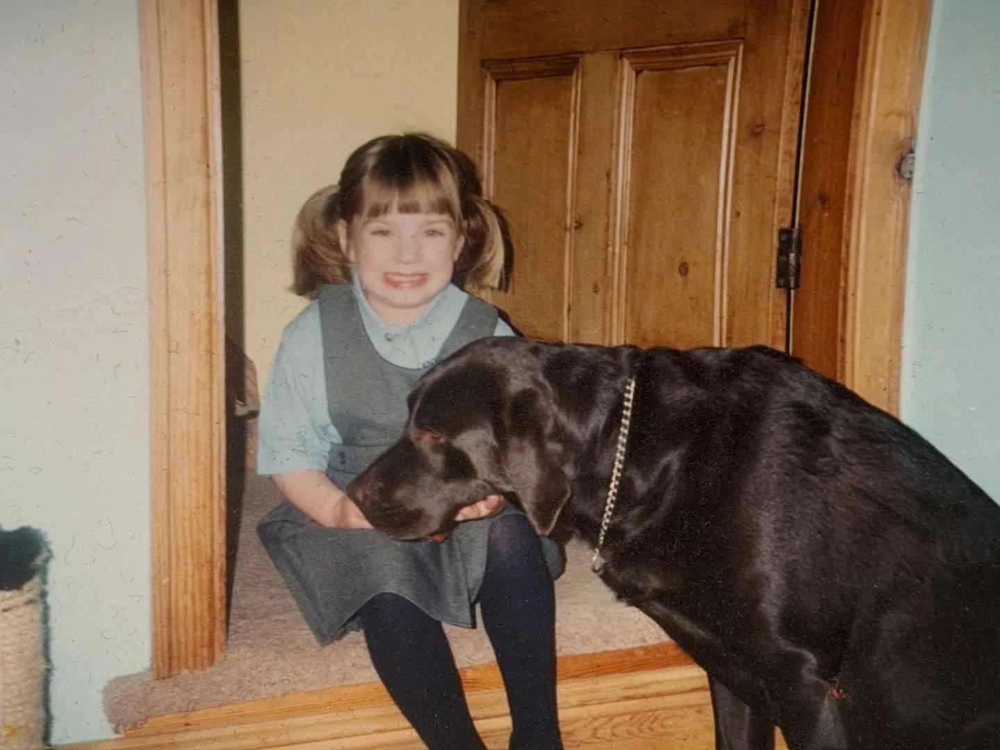 Happy International Women&rsquo;s Day 💜💛

This is the person who walks and trains your dogs btw&hellip;

&hellip;it all started with this little girl and her first dog, Megan 🐾

Megan came into my life when I was 2 years old, and we essentially gr