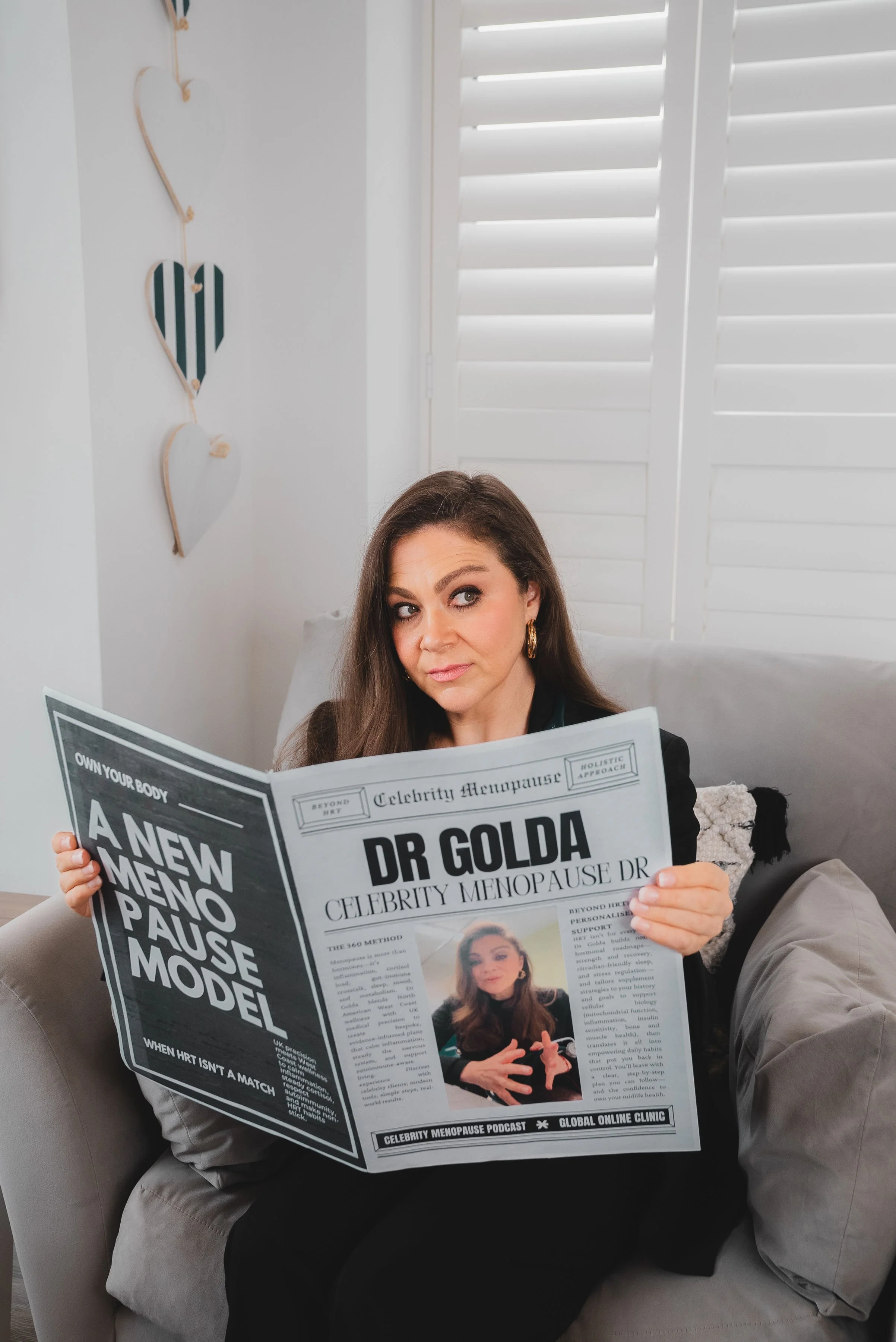 Dr Golda Parker, GMC-registered GP and British Menopause Society Accredited Specialist, UK online menopause doctor and founder of Dr Golda Clinic