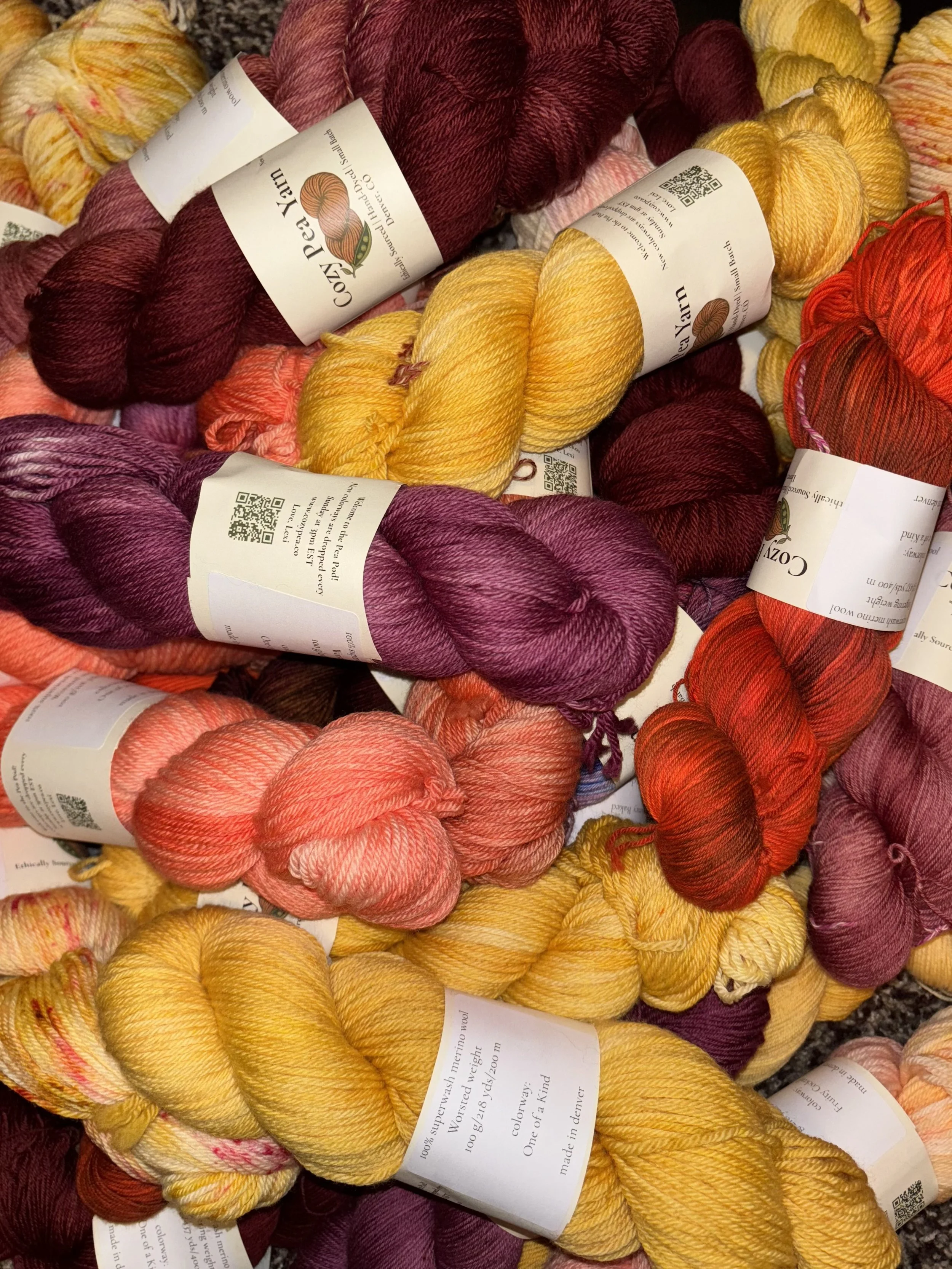 Red/Orange/Yellow - Mystery Yarn