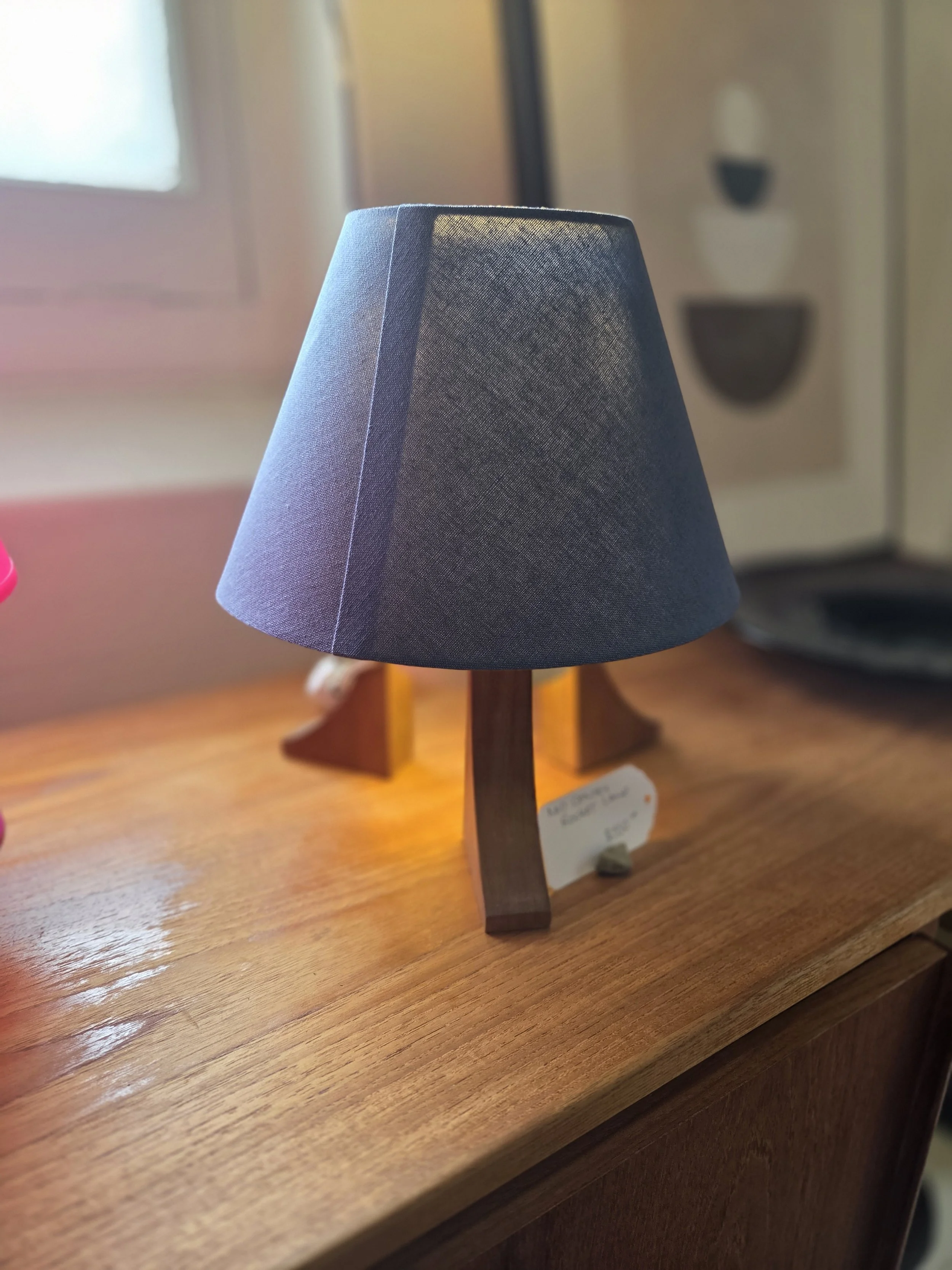 Mid Century Teak Based Desk Lamp