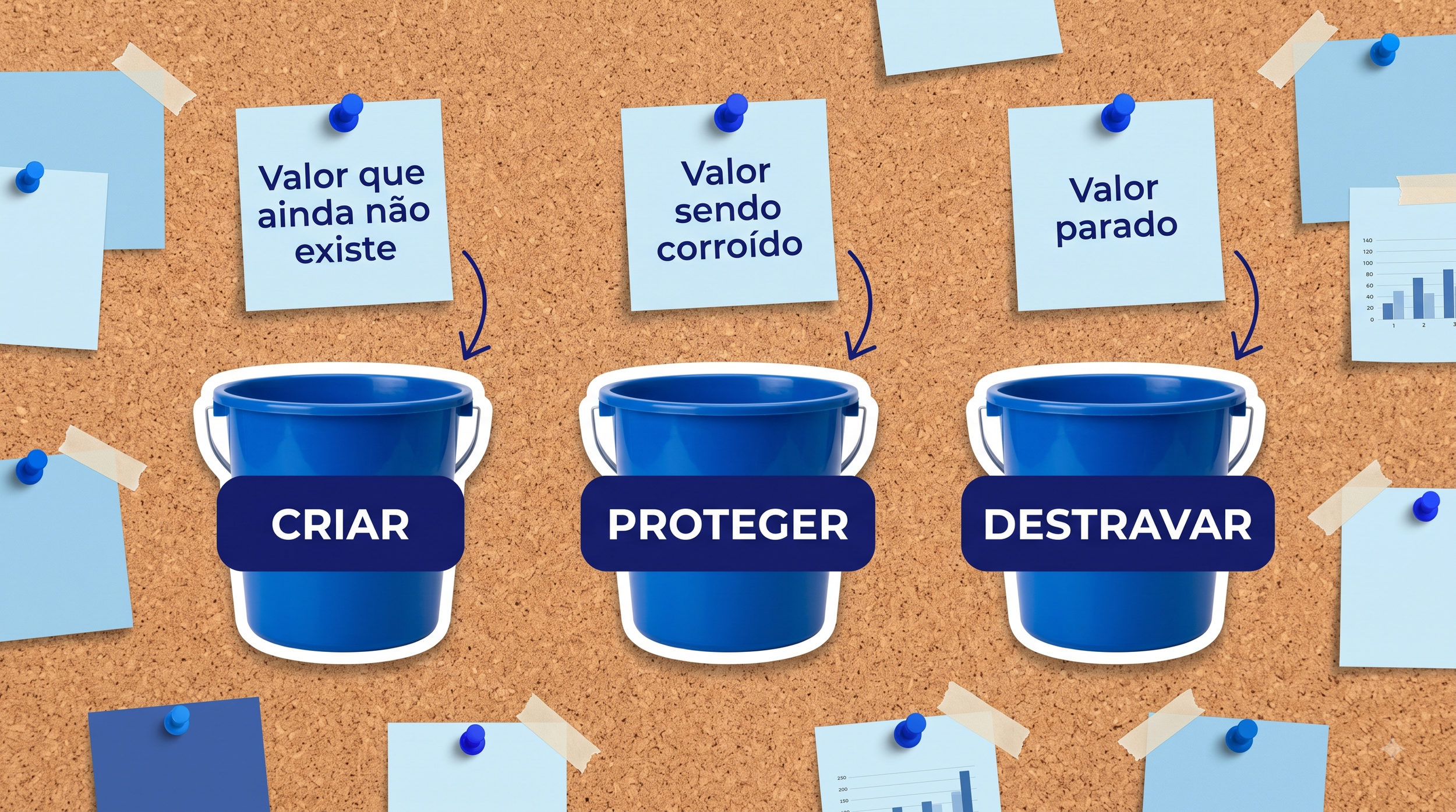 Os 3 Movimentos do Valor: Criar, Proteger e Destravar