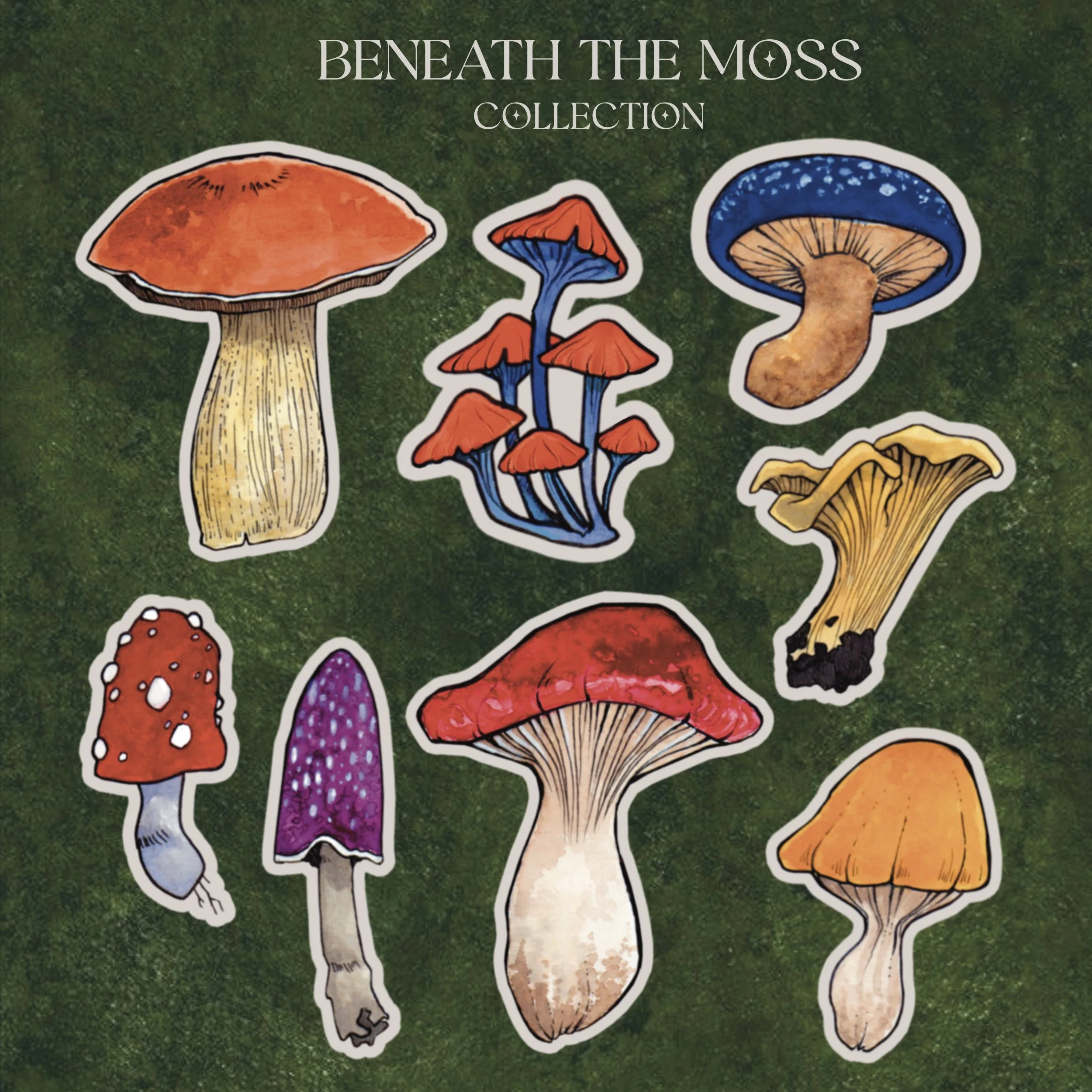 Beneath the Moss Sticker collection