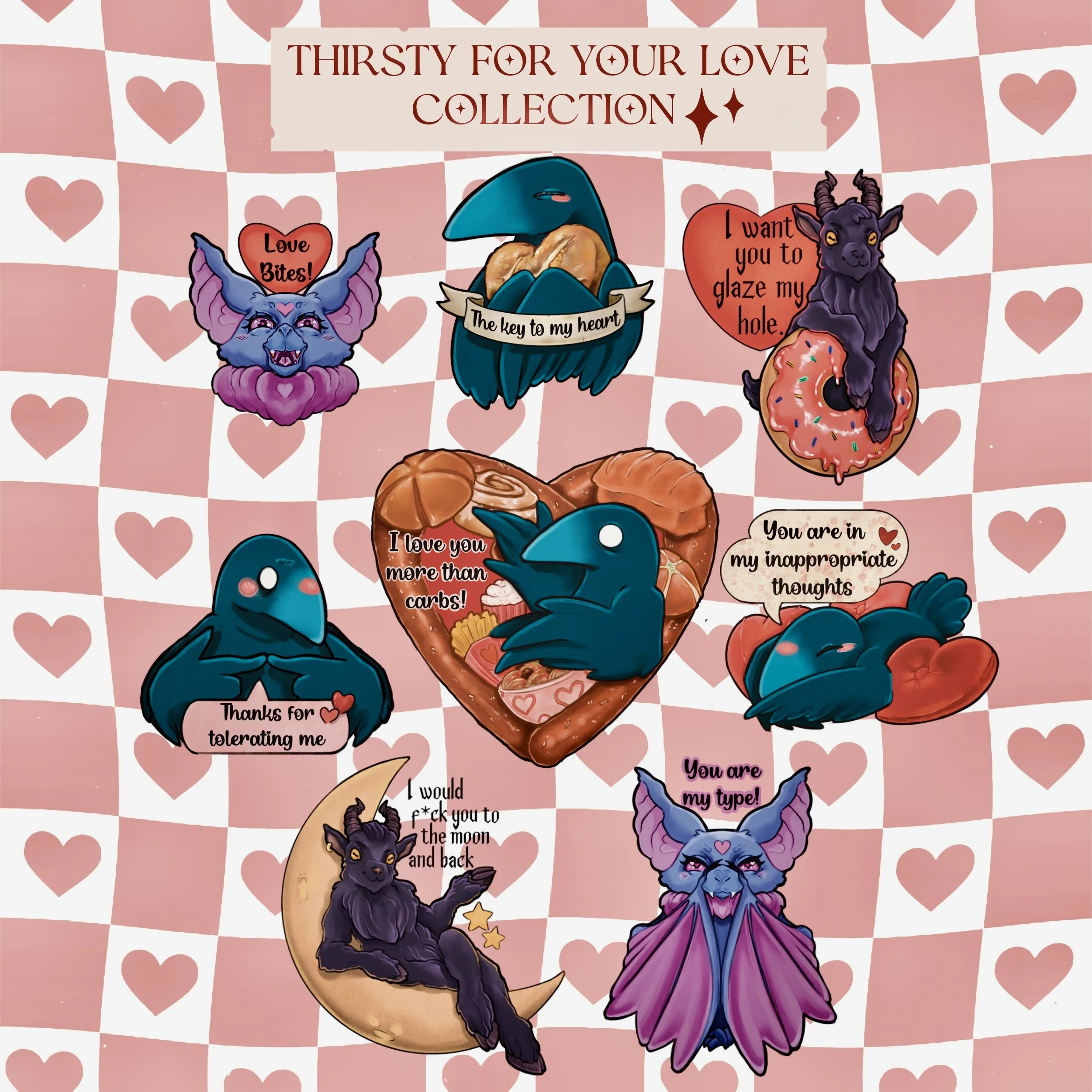 Thirsty for your...love Sticker collection