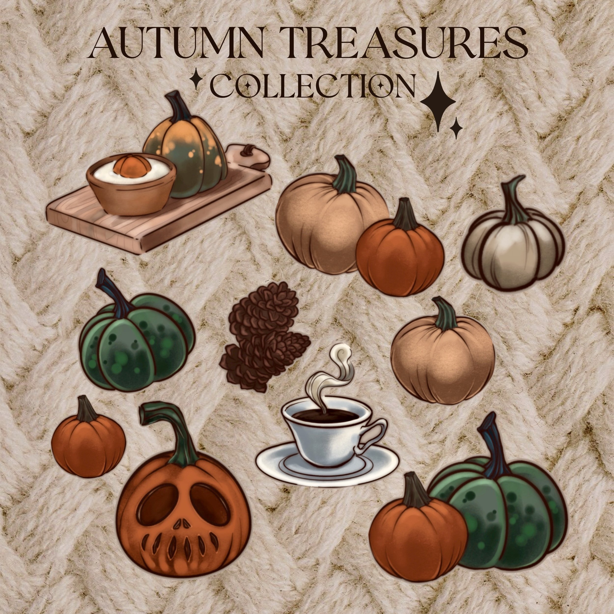 Autumn Treasures Sticker collection