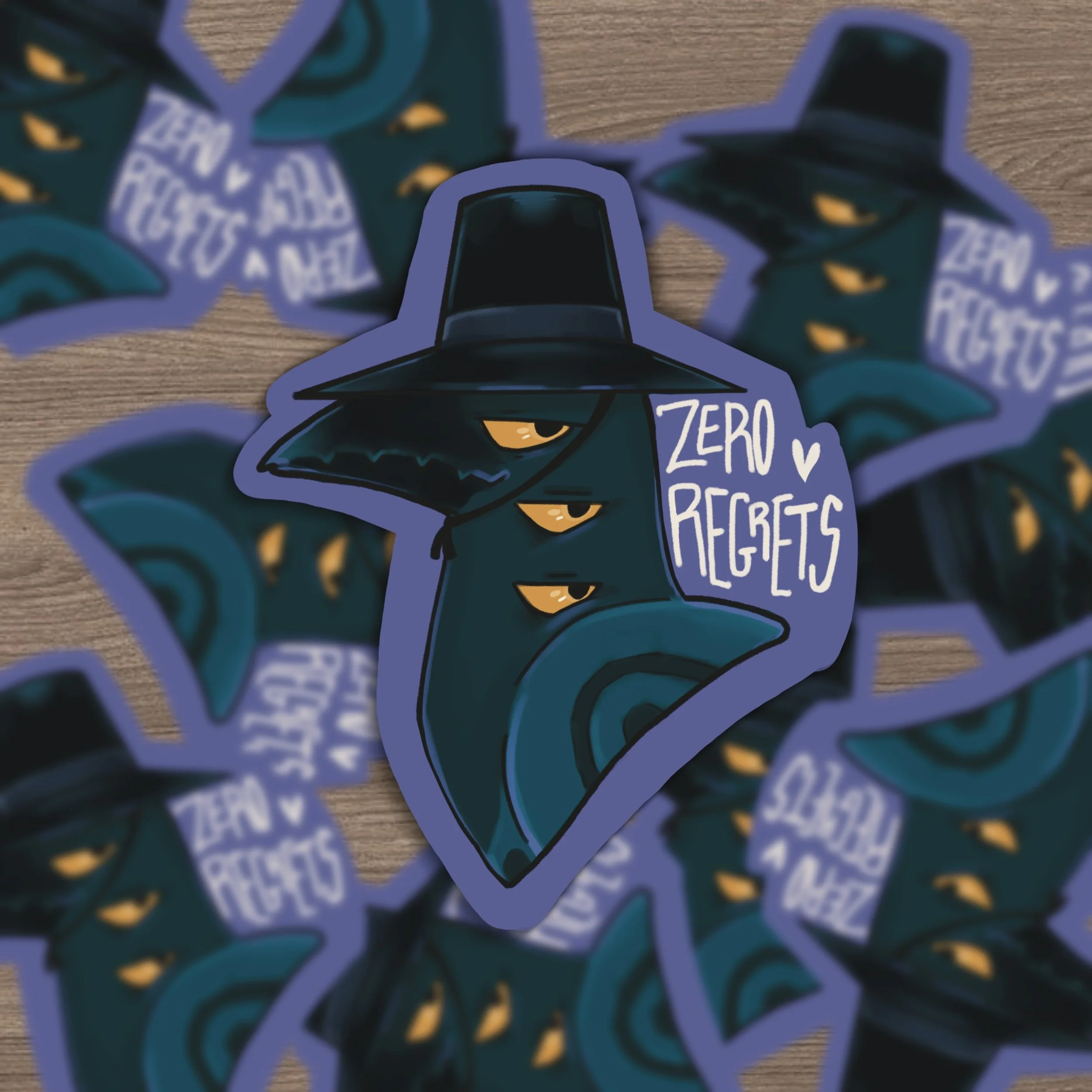 Zero regrets Sticker