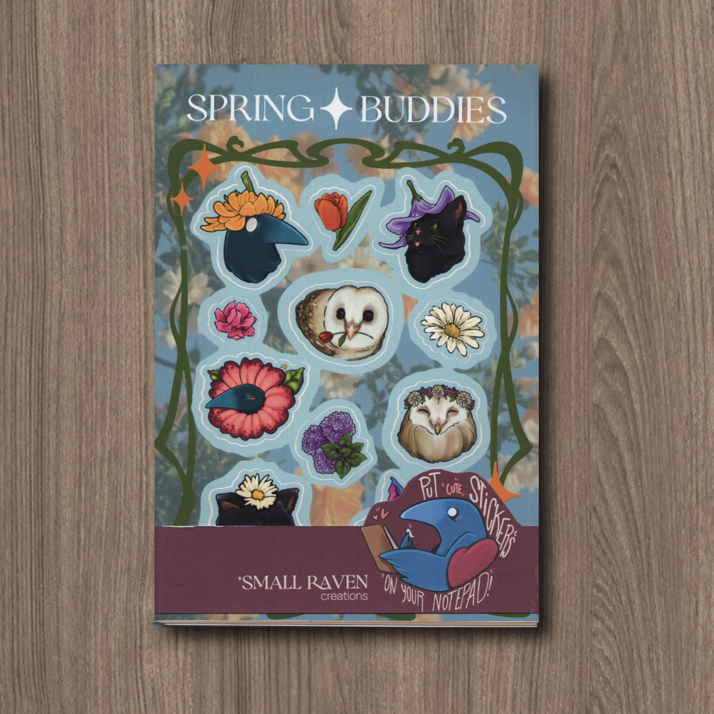 Customizable Notepad — “Spring Buddies” Edition