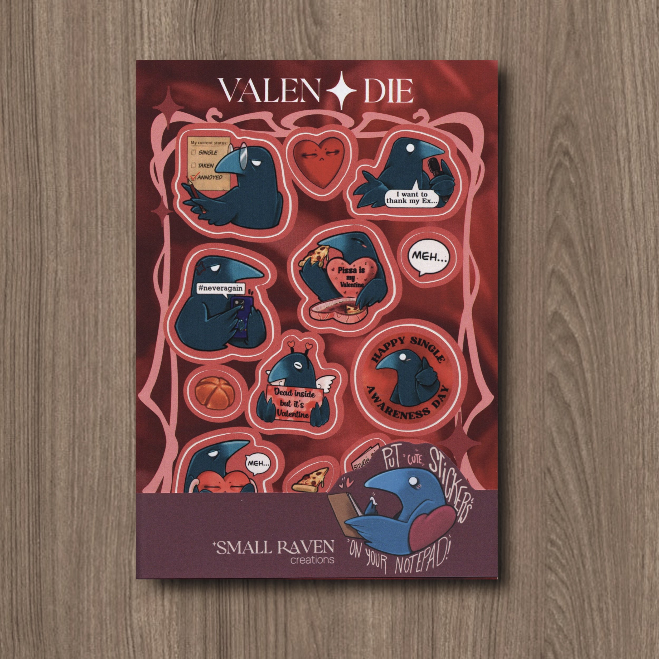 Customizable Notepad — “Valen-Die” Edition