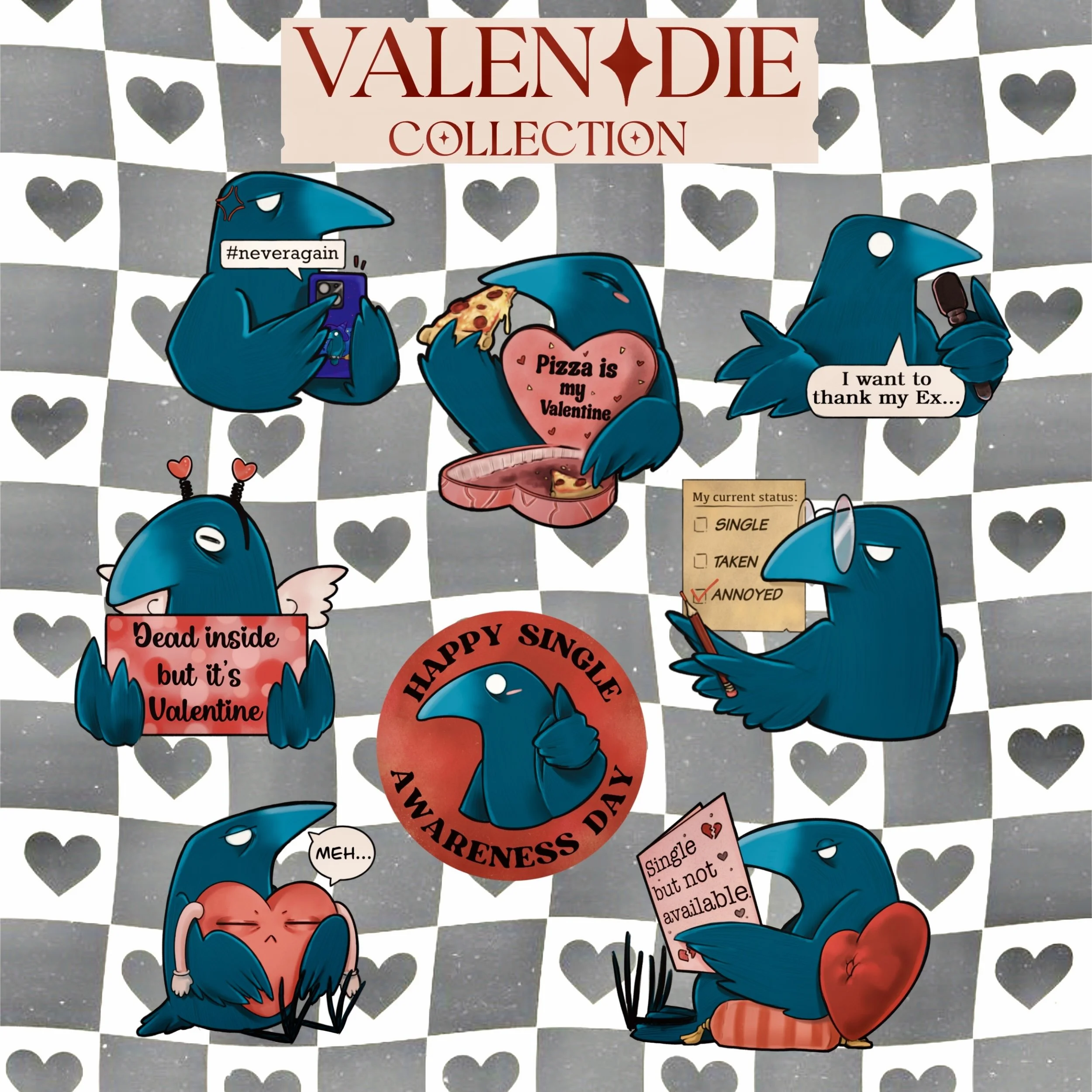 Valen-Die Sticker collection
