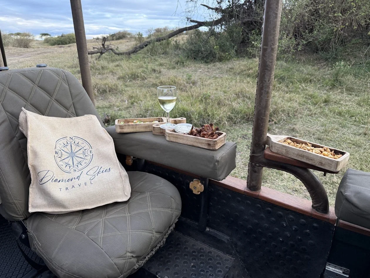 Solo traveller enjoying luxury African safari experience