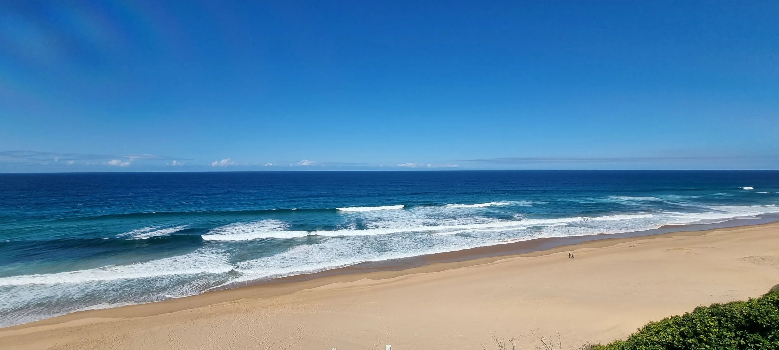 Golden sands and turquoise waves stretch along Mozambique’s coastline
