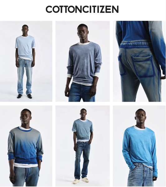 cotton citizen men's sweatpants, t-shirts layered for ultimate comfort