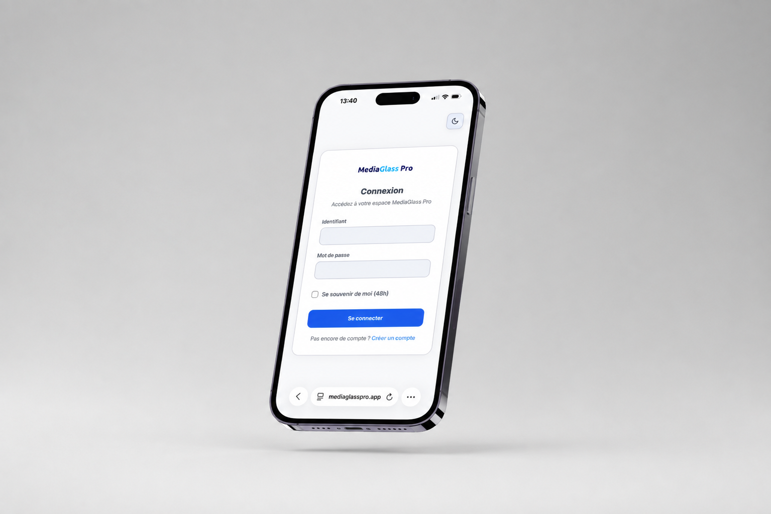 Interface du CRM MediaGlass Pro pour le suivi des leads, la mesure des résultats et l’optimisation des actions marketing