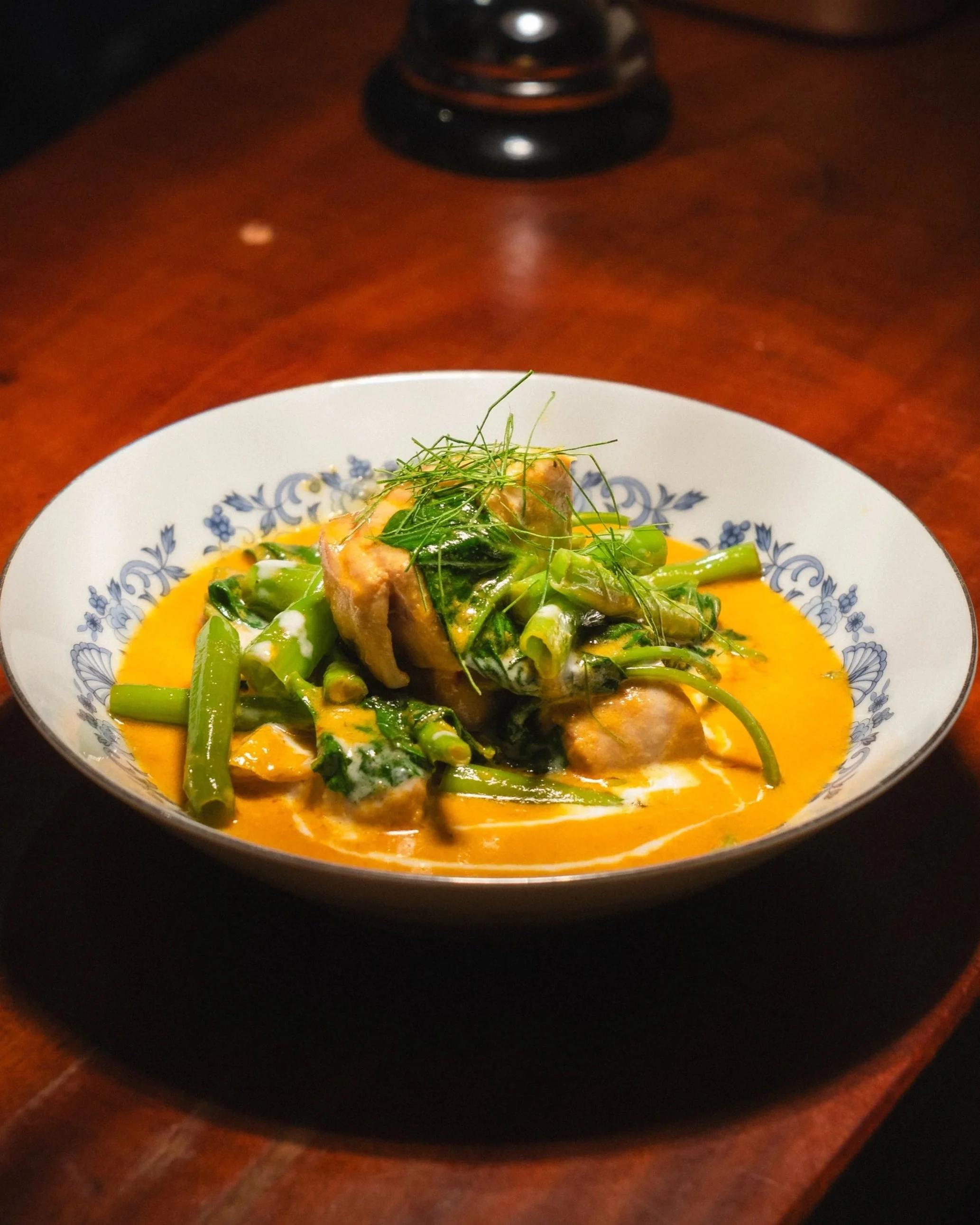 แกงเทโพปลาประจำวันใส่ผักบุ้งสวนหลังบ้าน | Today’s Catch in Southern Red Curry with Own Grown Morning Glory 🌶️🌶️ 580.-