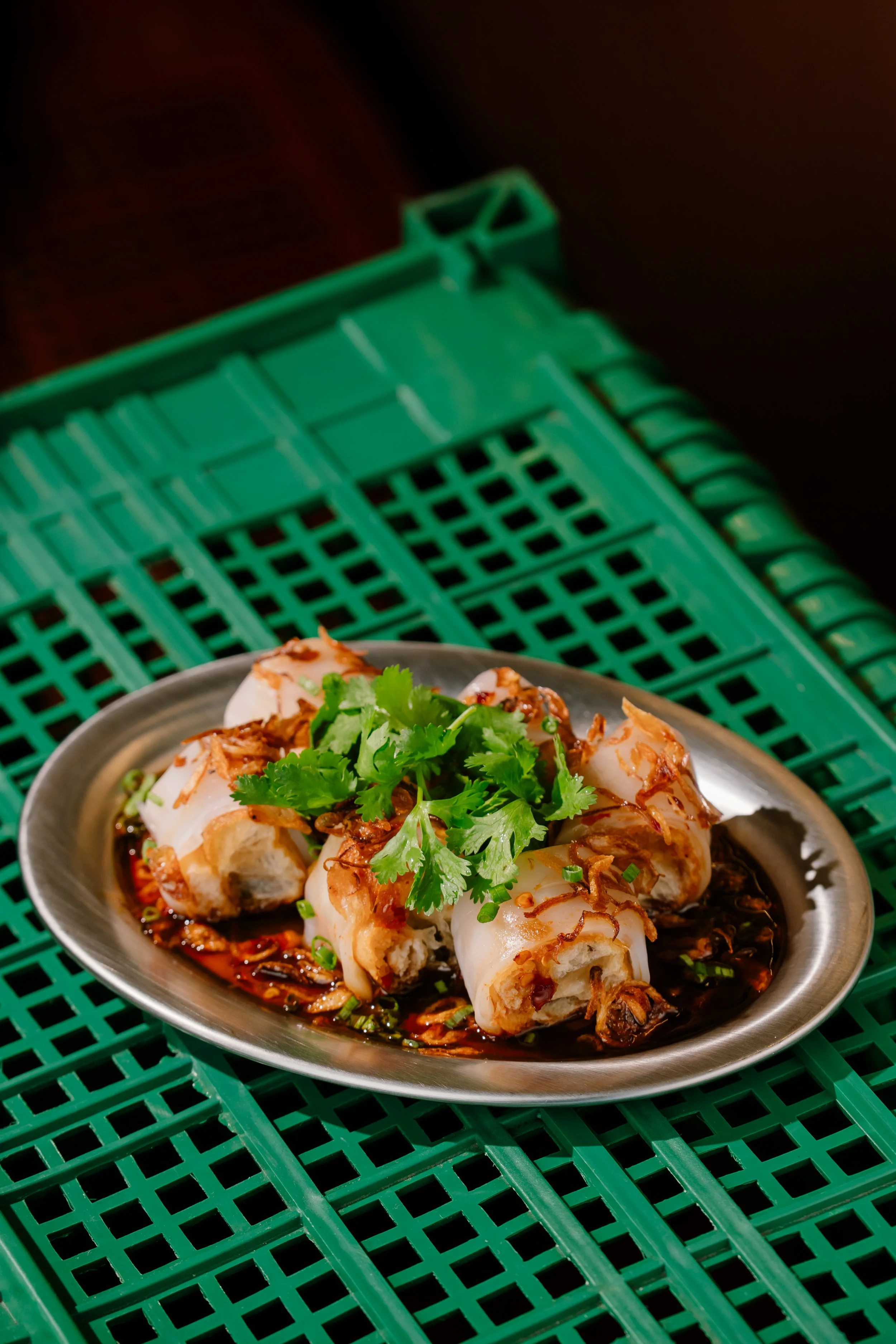 ก๋วยเตี๋ยวหลอดกุ้ง | Fresh Rice Noodle Rolls with Prawns and Sweet Soy Sauce 280.-