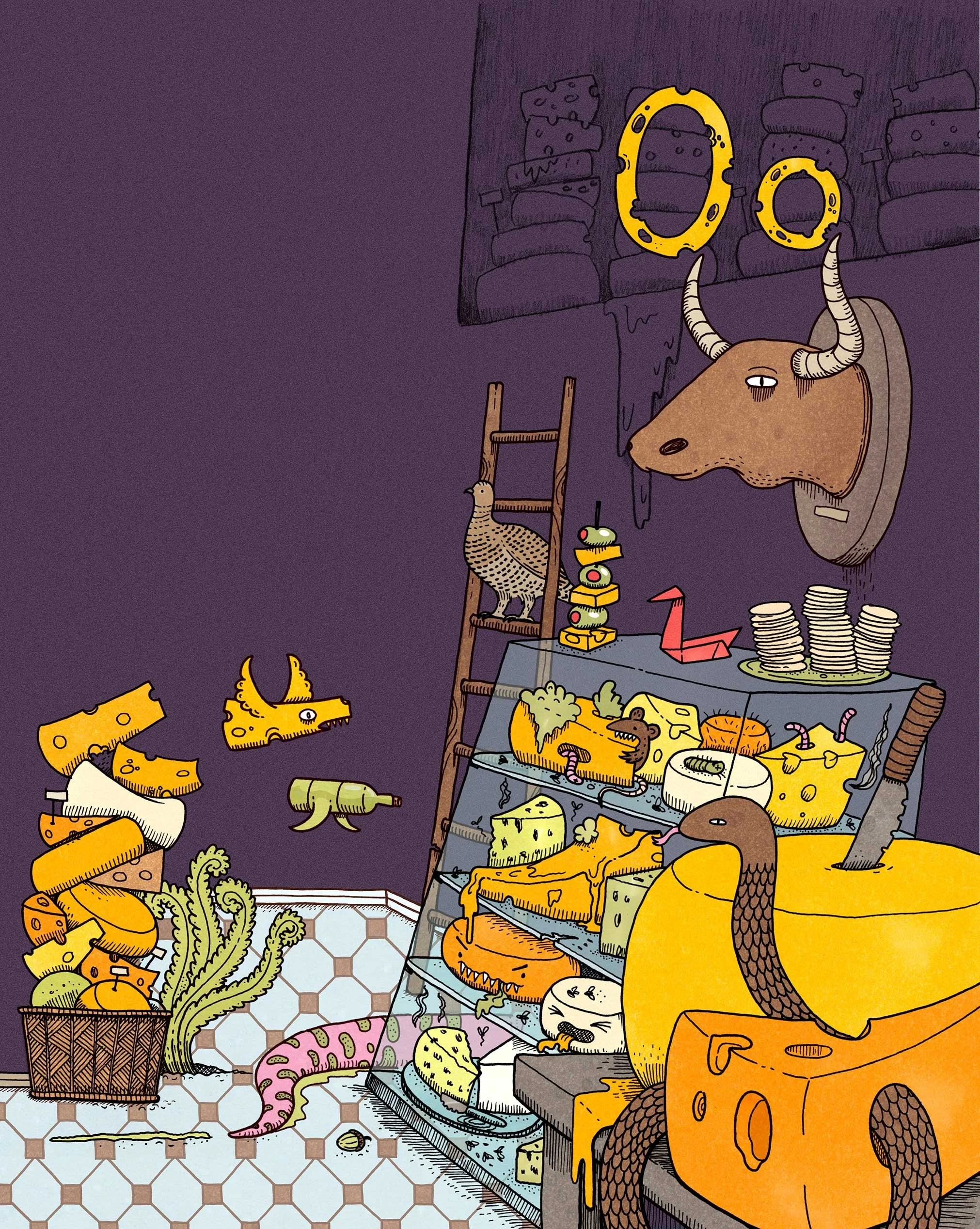 No department store for monsters would be complete without a smelly cheese shop.