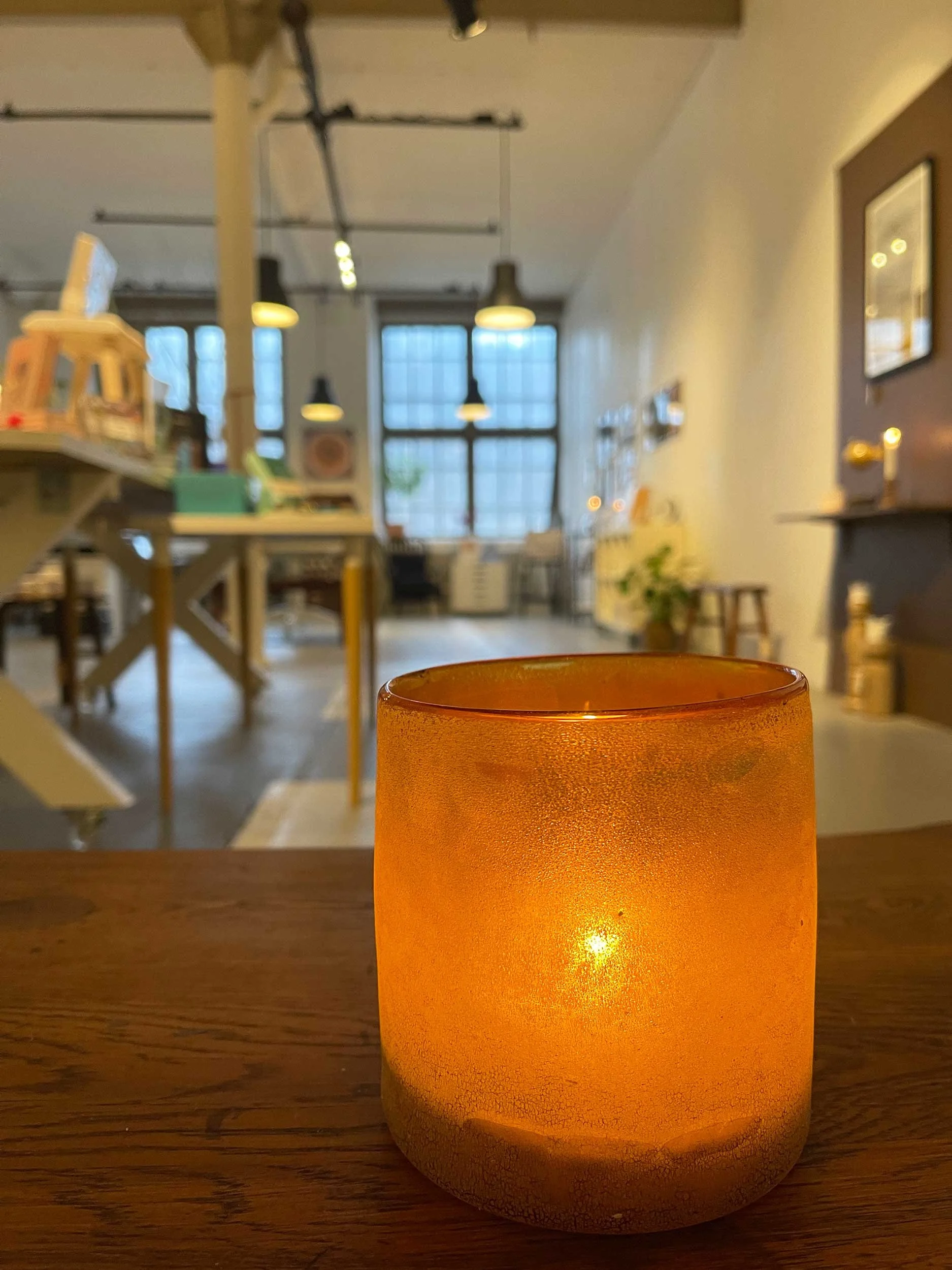 Candle light and a lovely atmosphere